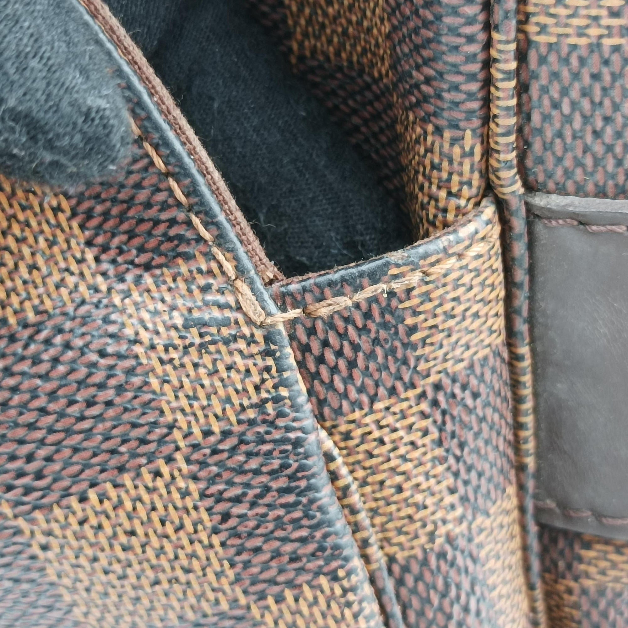 Pre-owned Louis Vuitton NAVIGLIO EBENE Damier Canvas N45255 shoulderbag | stylenewstar