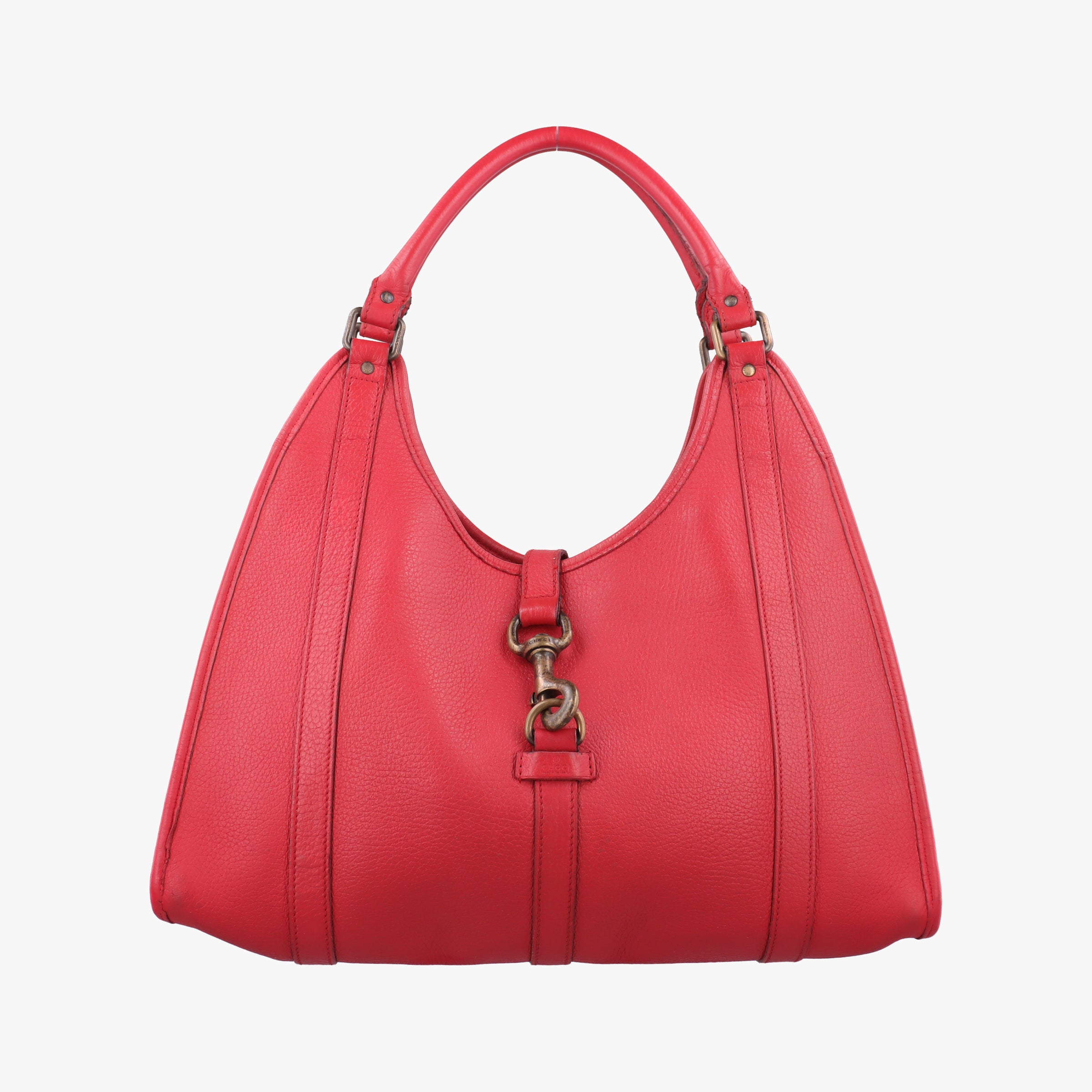 Pre-owned Gucci New Jackie Red Leather 265699 handbag | stylenewstar