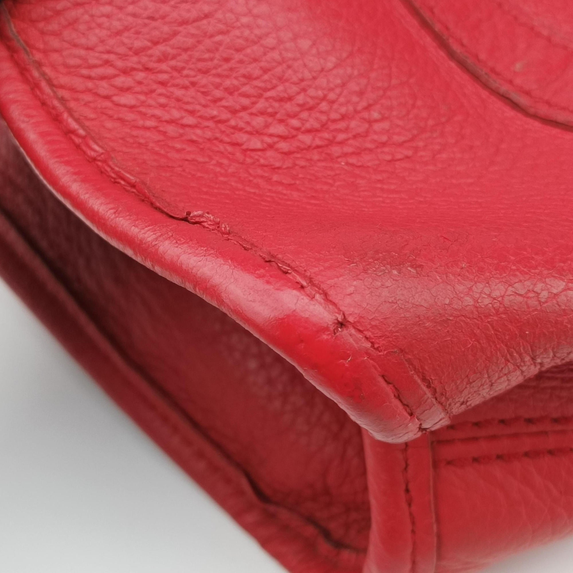 Pre-owned Gucci New Jackie Red Leather 265699 handbag | stylenewstar