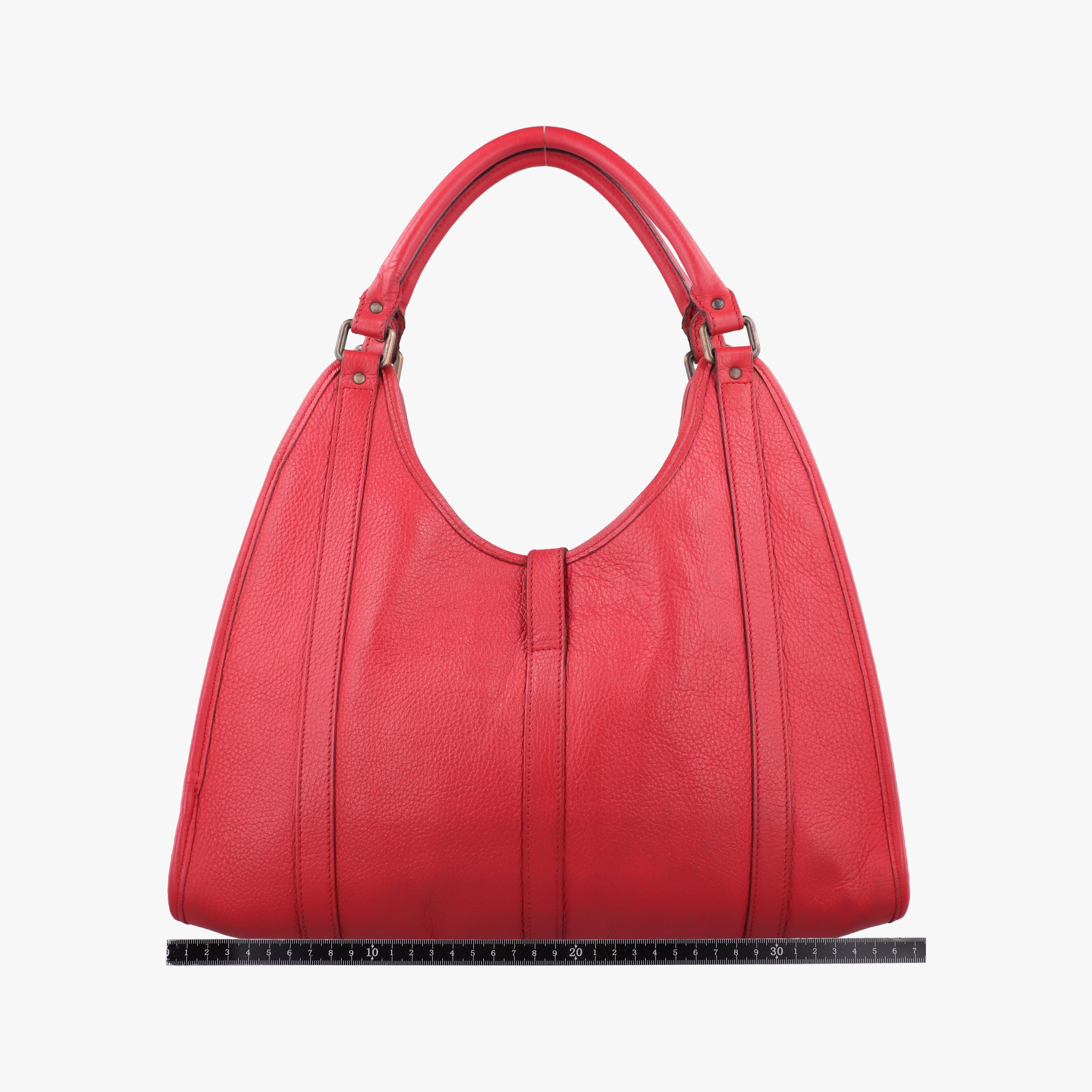 Pre-owned Gucci New Jackie Red Leather 265699 handbag | stylenewstar