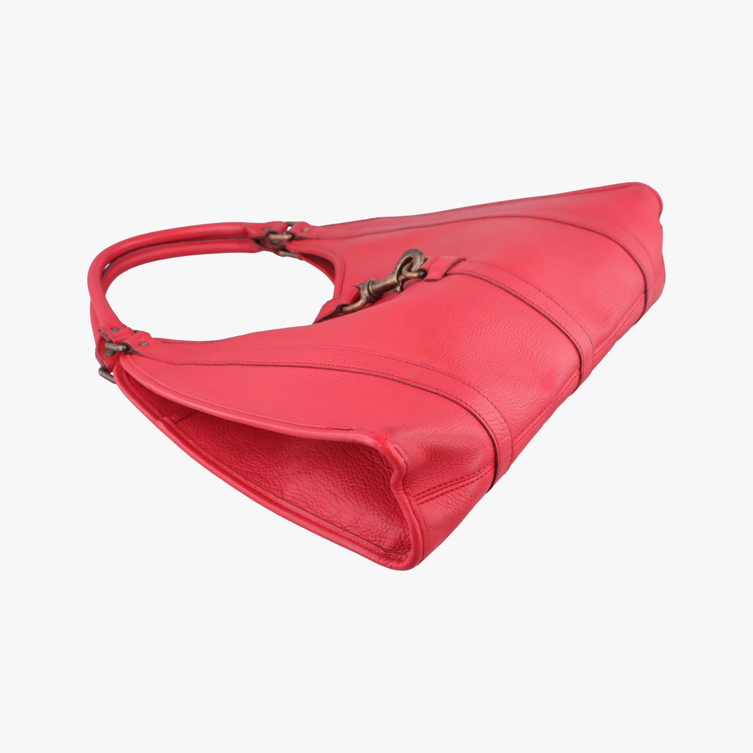 Pre-owned Gucci New Jackie Red Leather 265699 handbag | stylenewstar