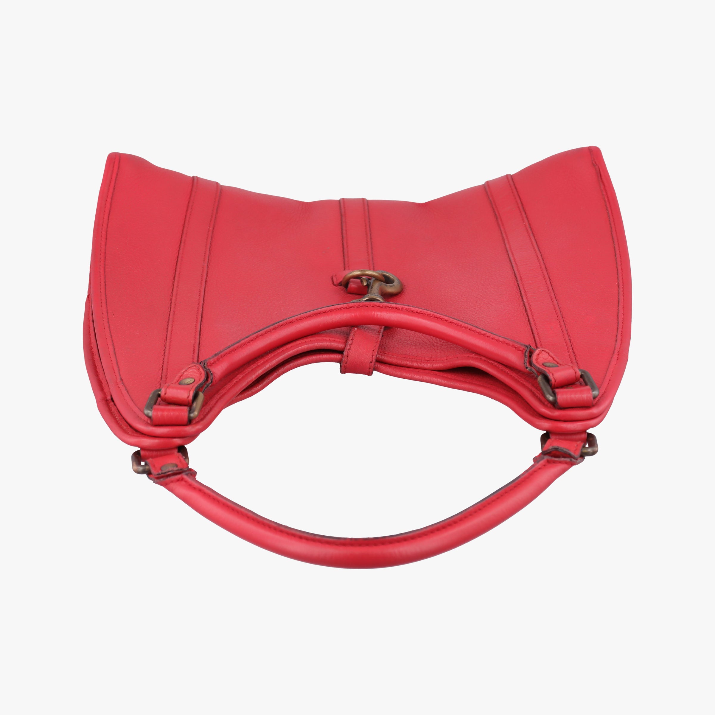 Pre-owned Gucci New Jackie Red Leather 265699 handbag | stylenewstar