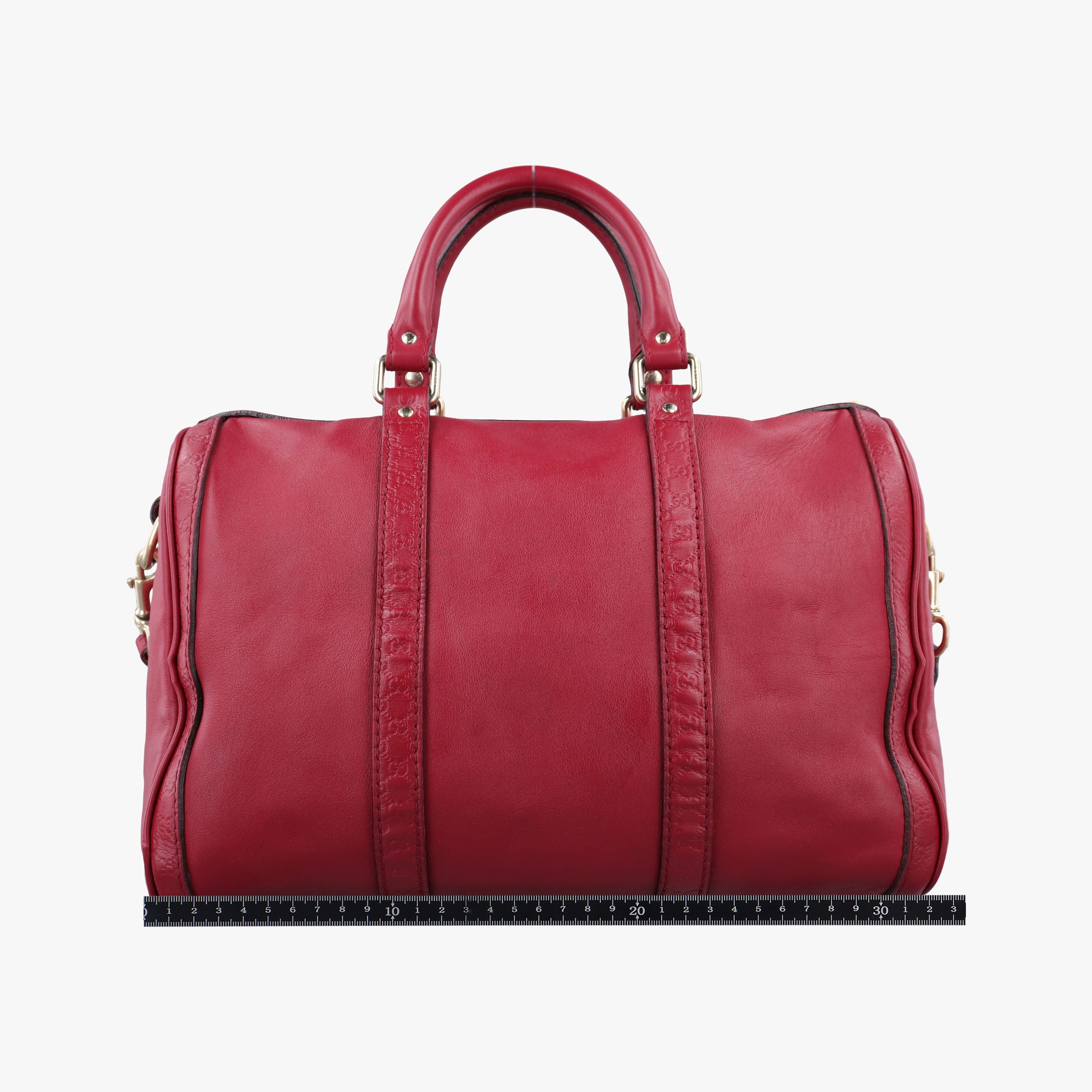 Pre-owned Gucci Sherry Line Red Leather 247205 shoulderbag | stylenewstar