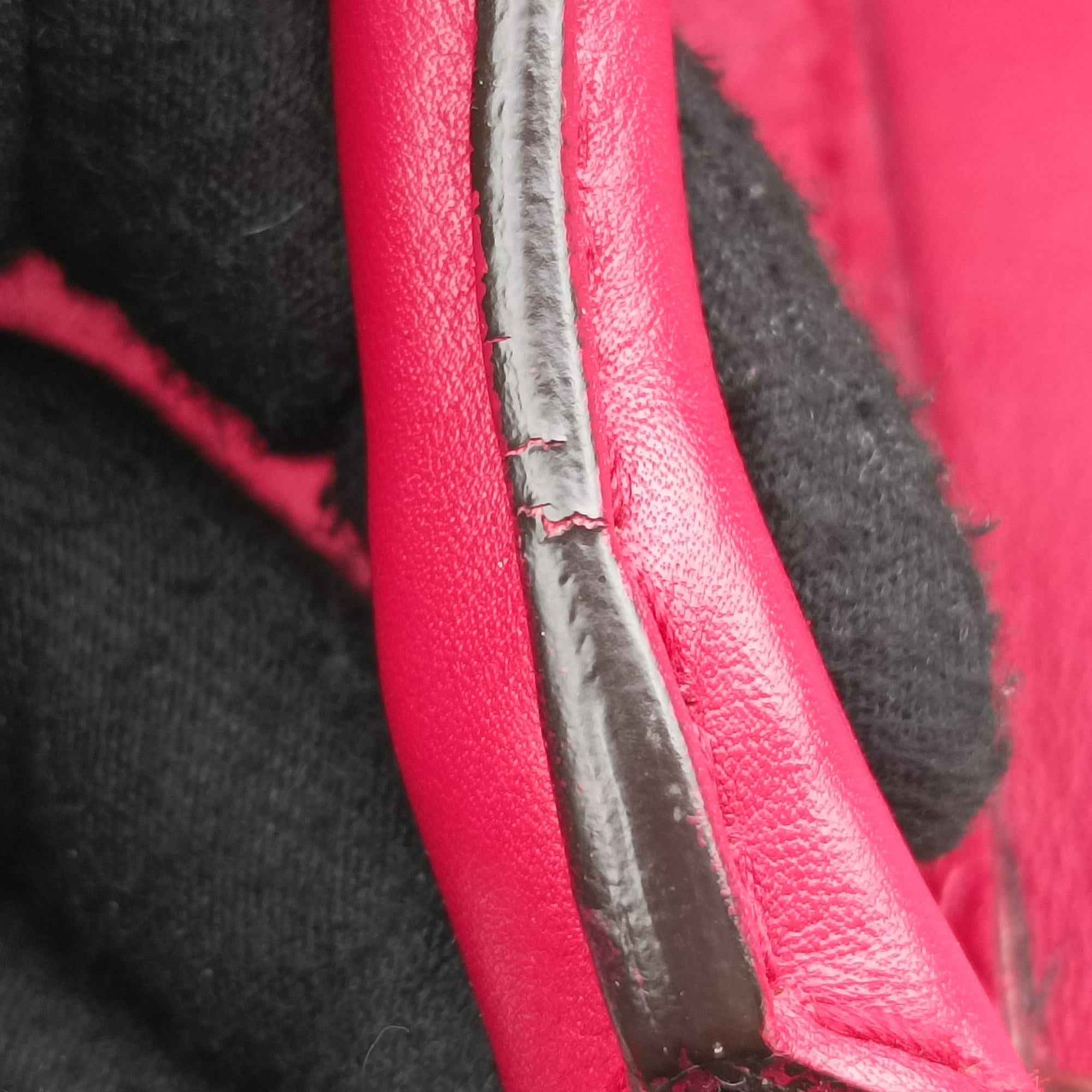Pre-owned Gucci Sherry Line Red Leather 247205 shoulderbag | stylenewstar