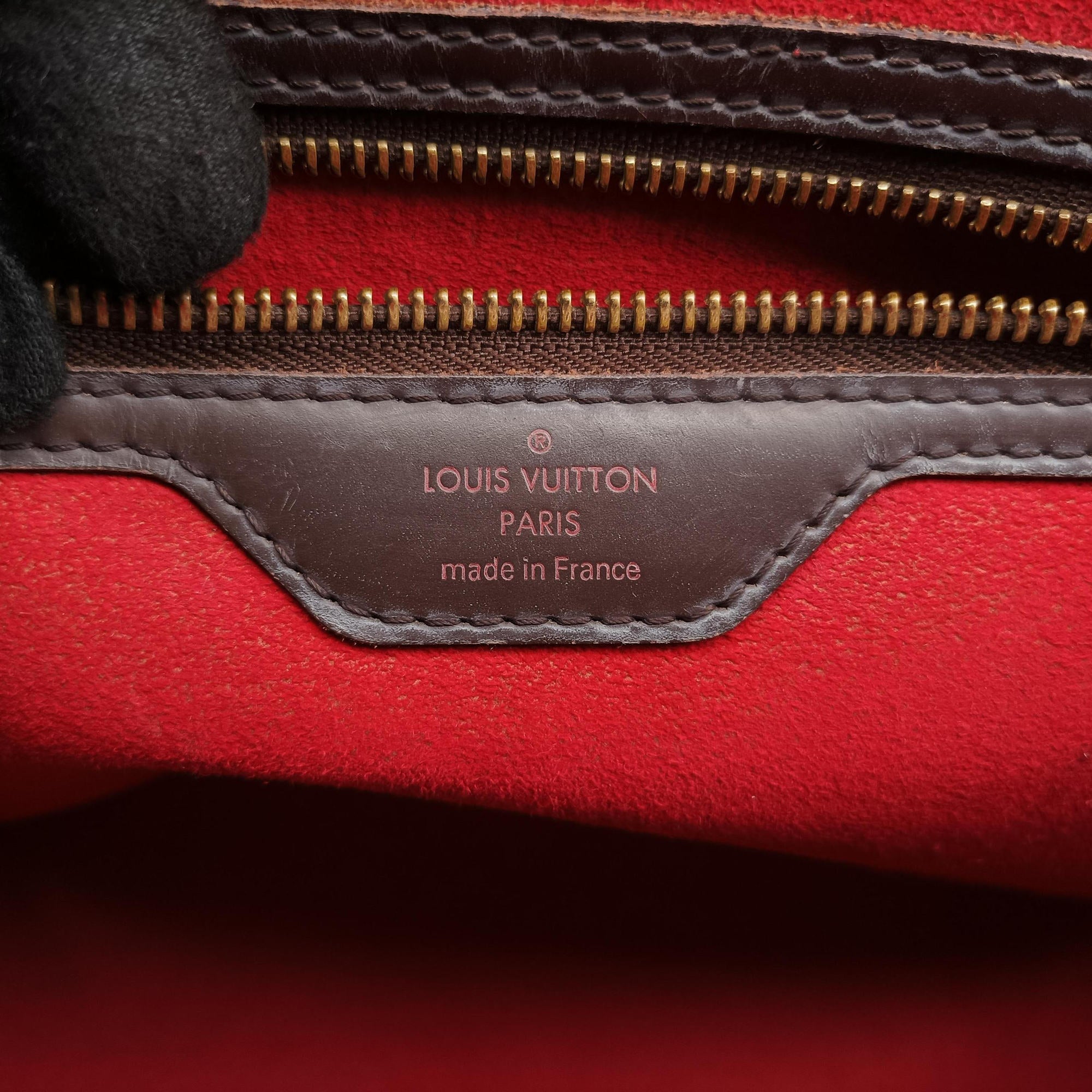 Pre-owned Louis Vuitton BERGAMO MM EBENE Damier Canvas N41168 shoulderbag | stylenewstar