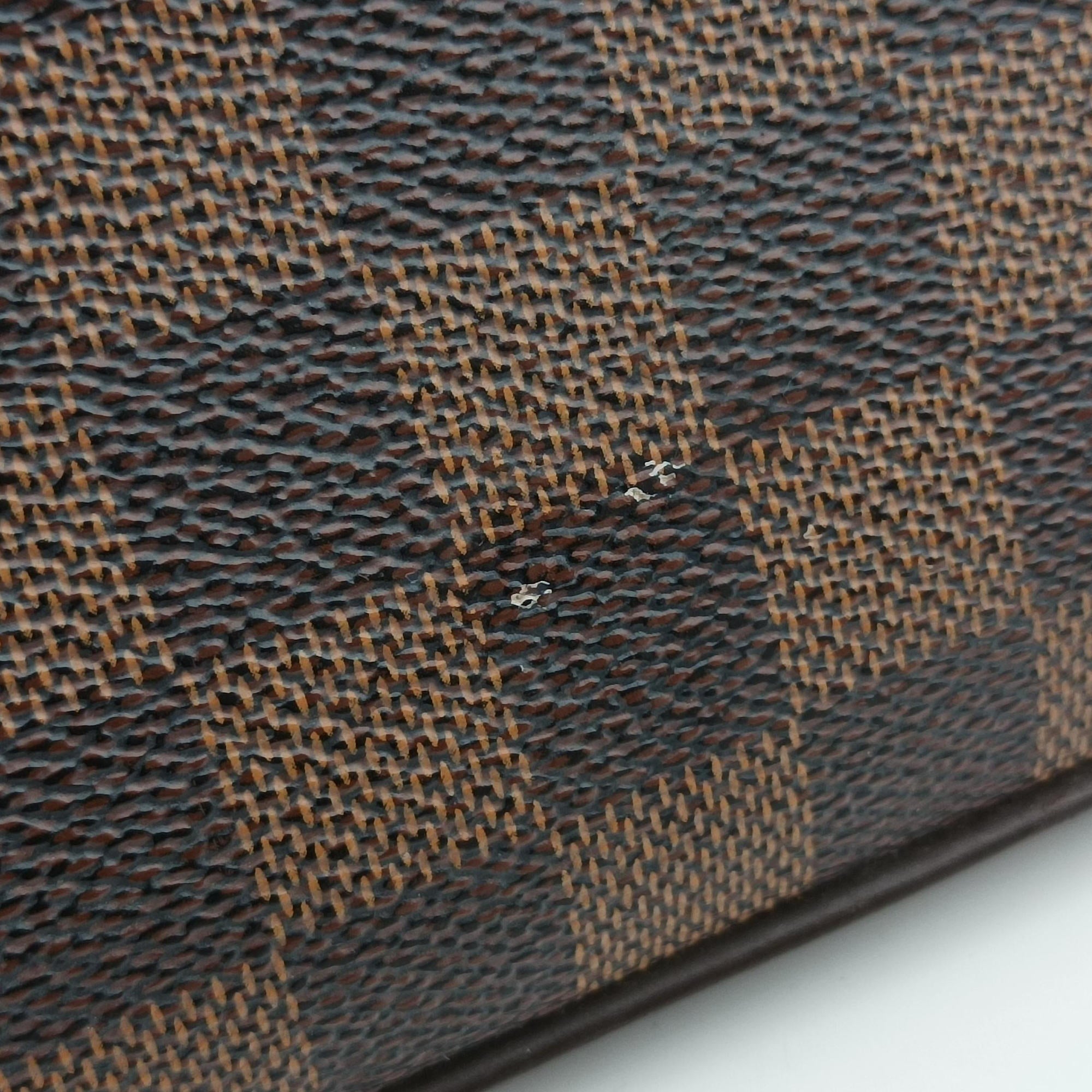 Pre-owned Louis Vuitton BERGAMO MM EBENE Damier Canvas N41168 shoulderbag | stylenewstar