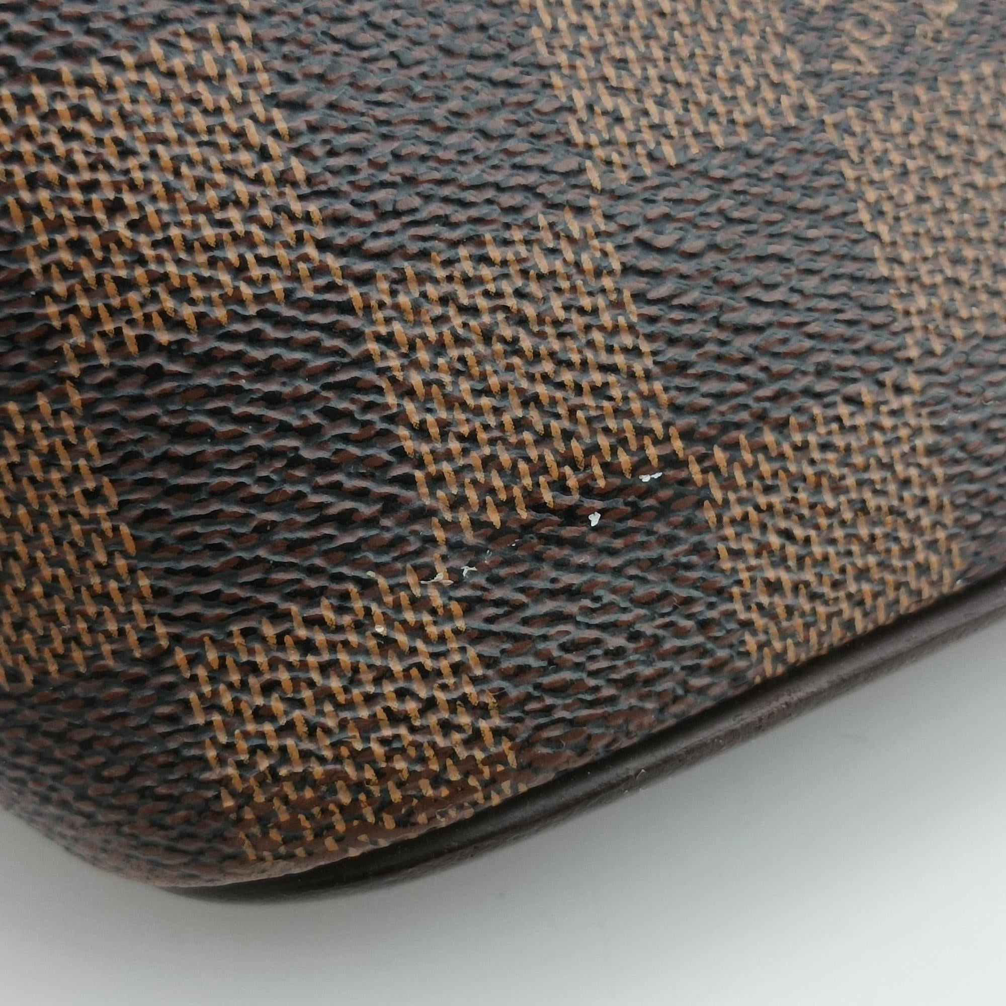 Pre-owned Louis Vuitton BERGAMO MM EBENE Damier Canvas N41168 shoulderbag | stylenewstar
