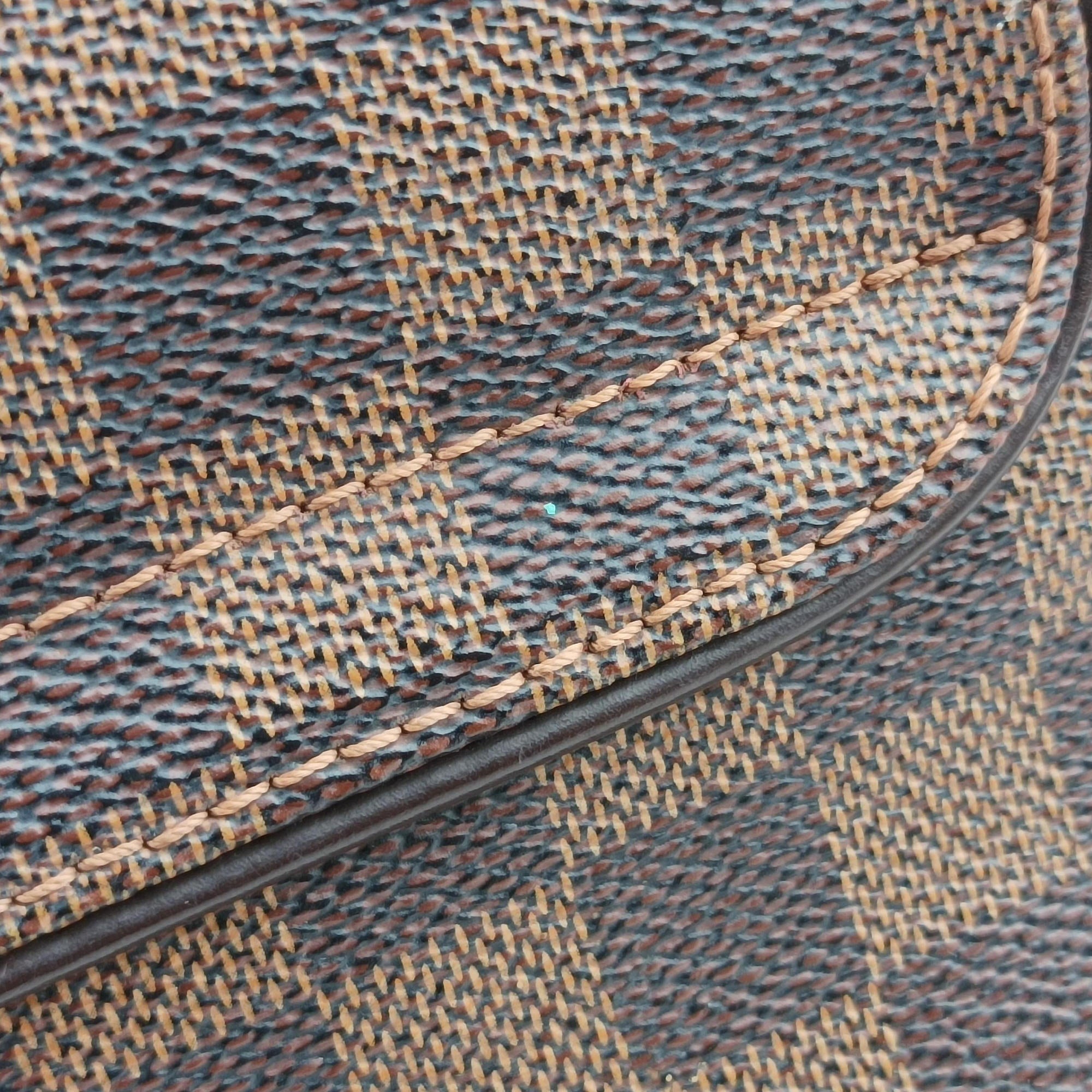 Pre-owned Louis Vuitton BERGAMO MM EBENE Damier Canvas N41168 shoulderbag | stylenewstar