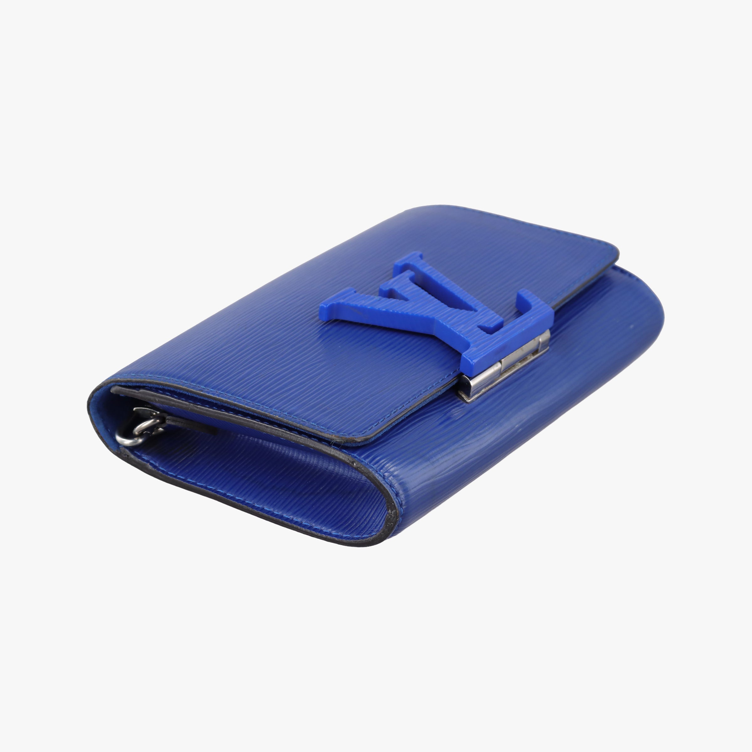 Pre-owned Louis Vuitton Pochette Louise PM blue epi  shoulderbag | stylenewstar