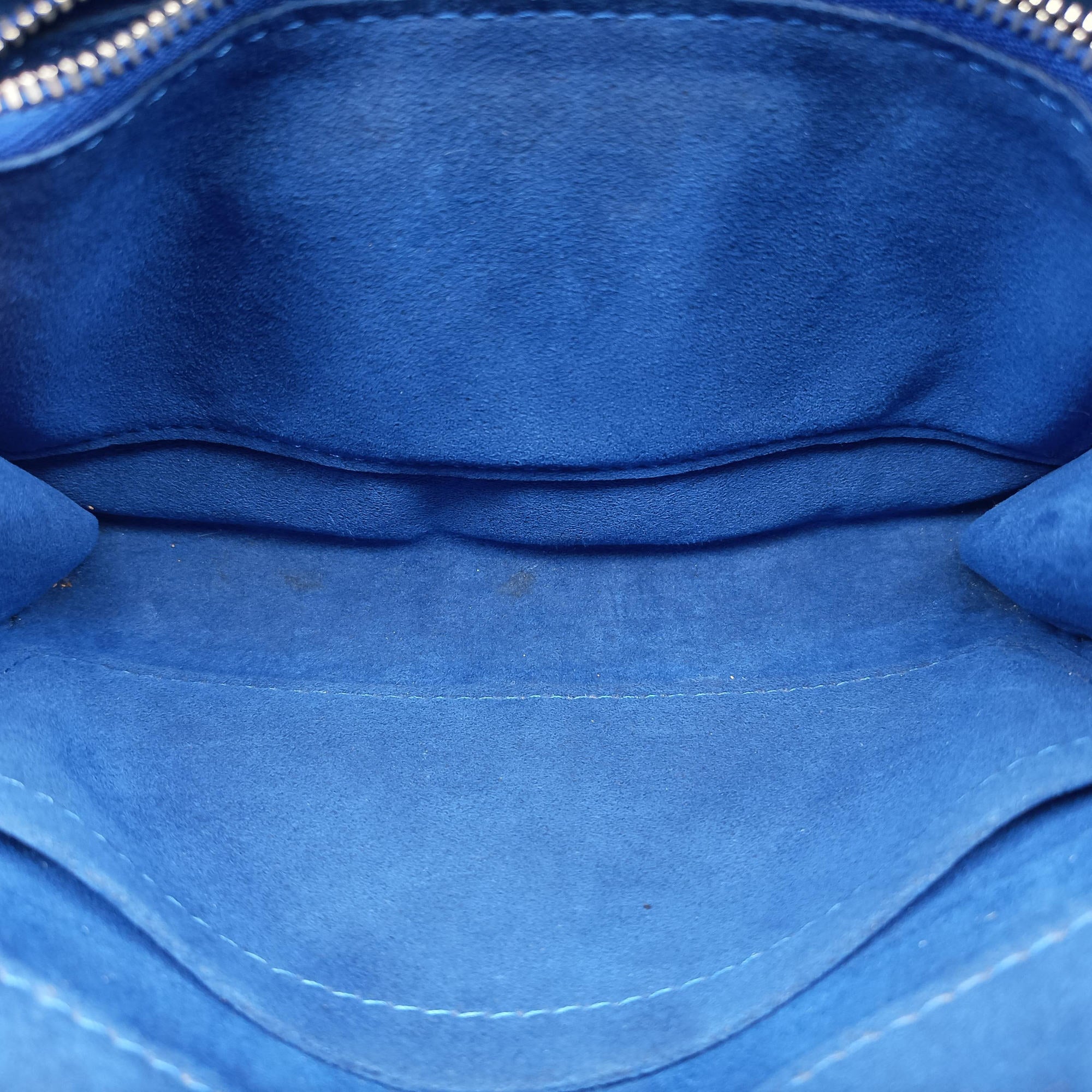 Pre-owned Louis Vuitton Pochette Louise PM blue epi  shoulderbag | stylenewstar