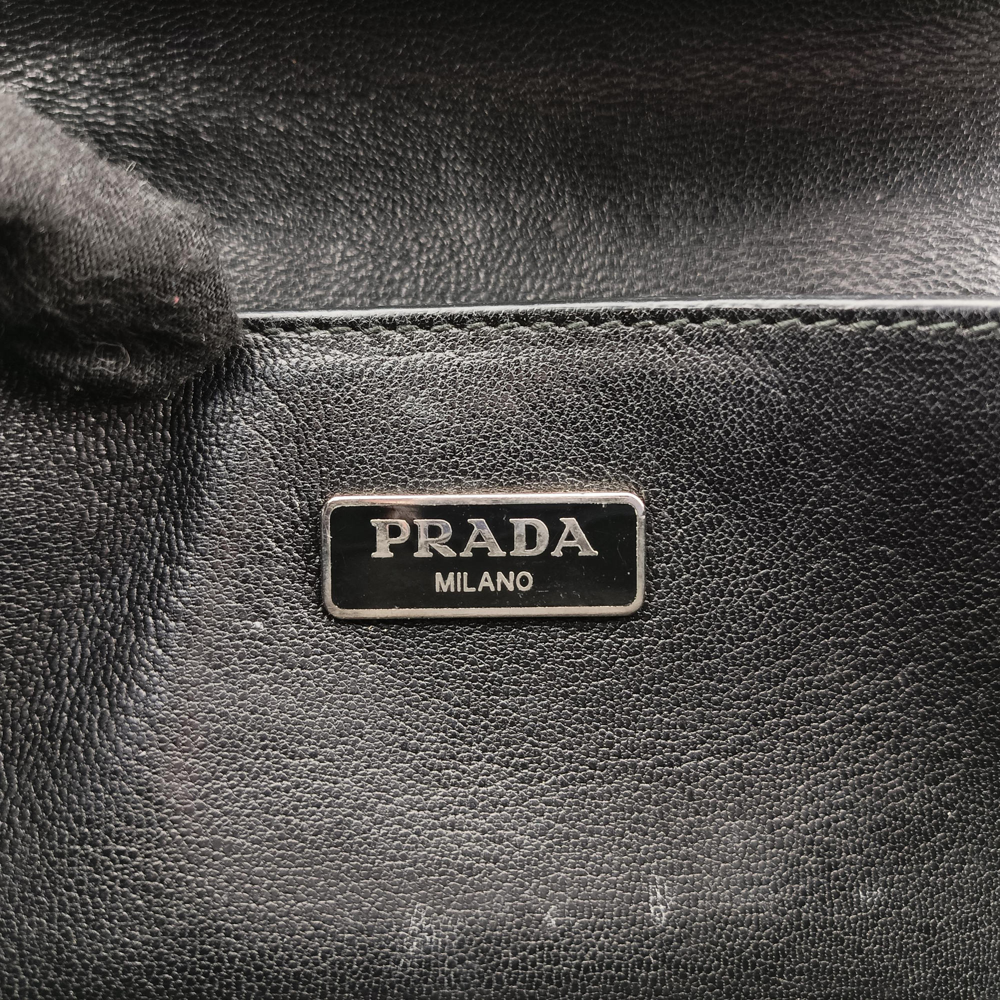Secondhand Prada Sound Lock Blue SAFFIANO Leather BN2662 shoulderbag | stylenewstar