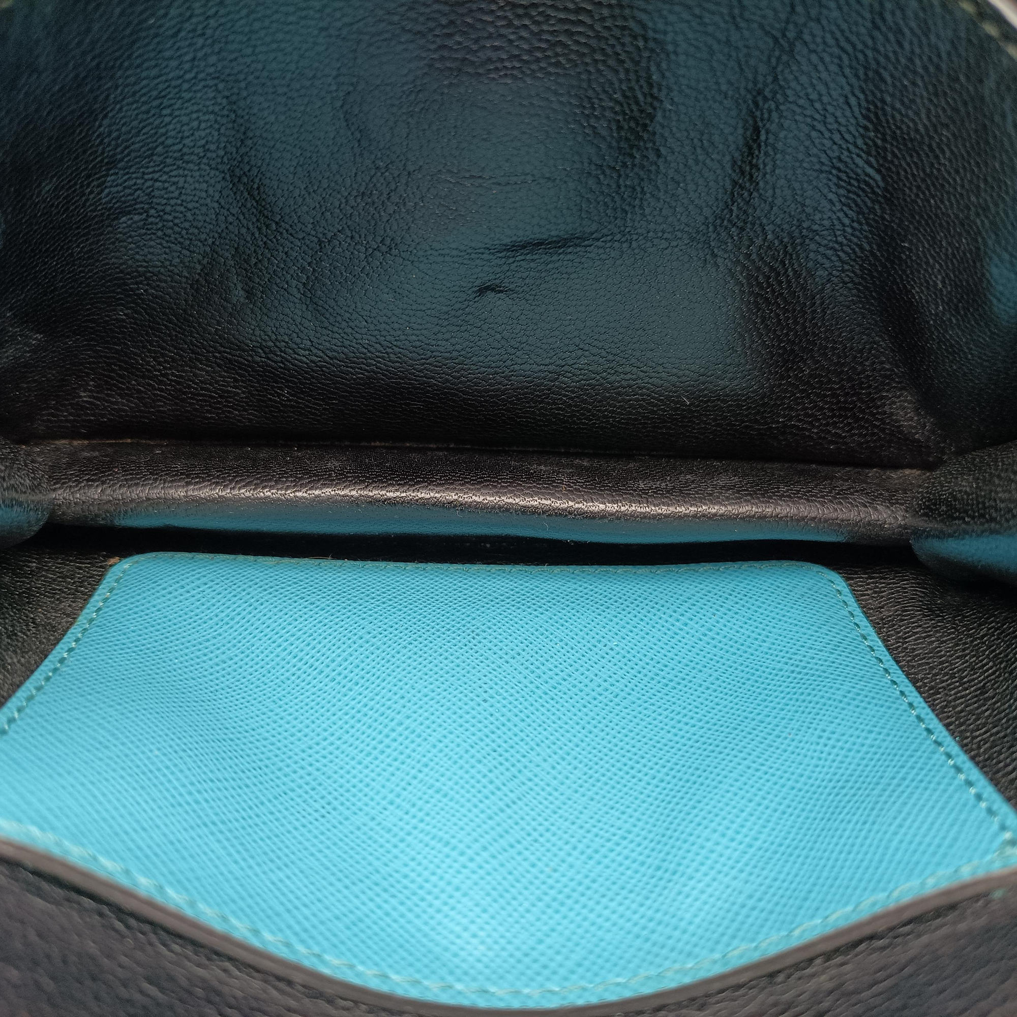 Secondhand Prada Sound Lock Blue SAFFIANO Leather BN2662 shoulderbag | stylenewstar