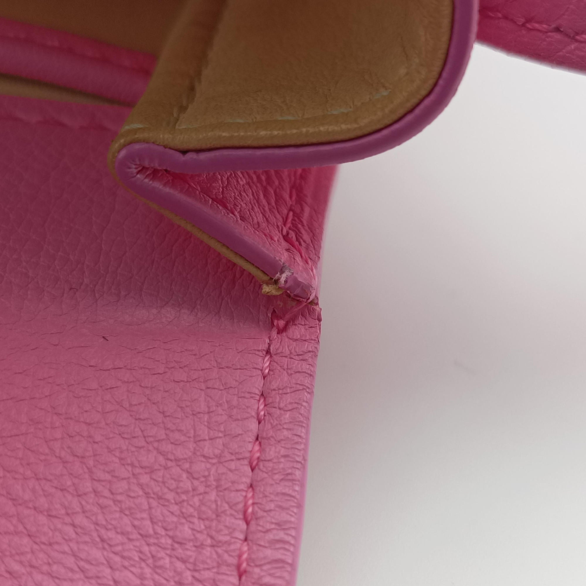 Secondhand Delvaux Madame Pink Leather×Sparkle Leather  shoulderbag | stylenewstar