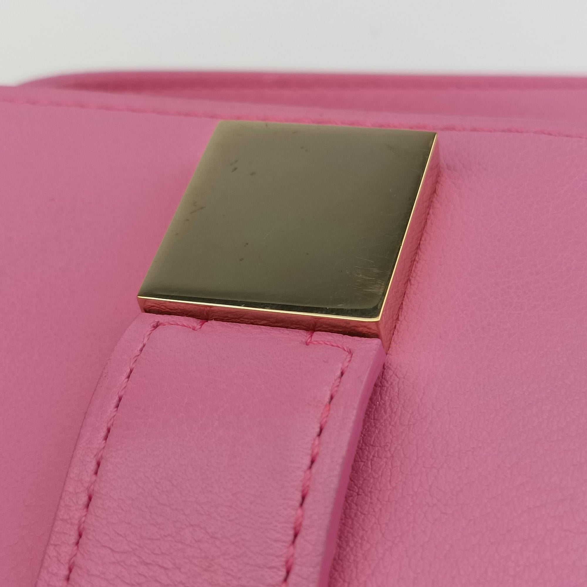 Secondhand Delvaux Madame Pink Leather×Sparkle Leather  shoulderbag | stylenewstar