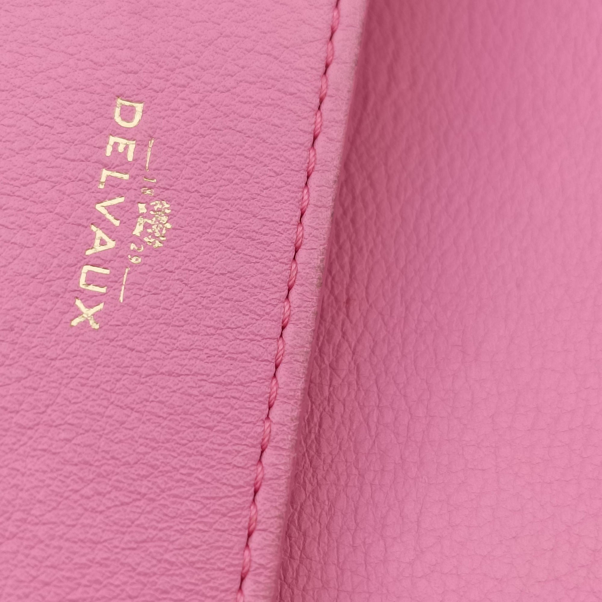 Secondhand Delvaux Madame Pink Leather×Sparkle Leather  shoulderbag | stylenewstar