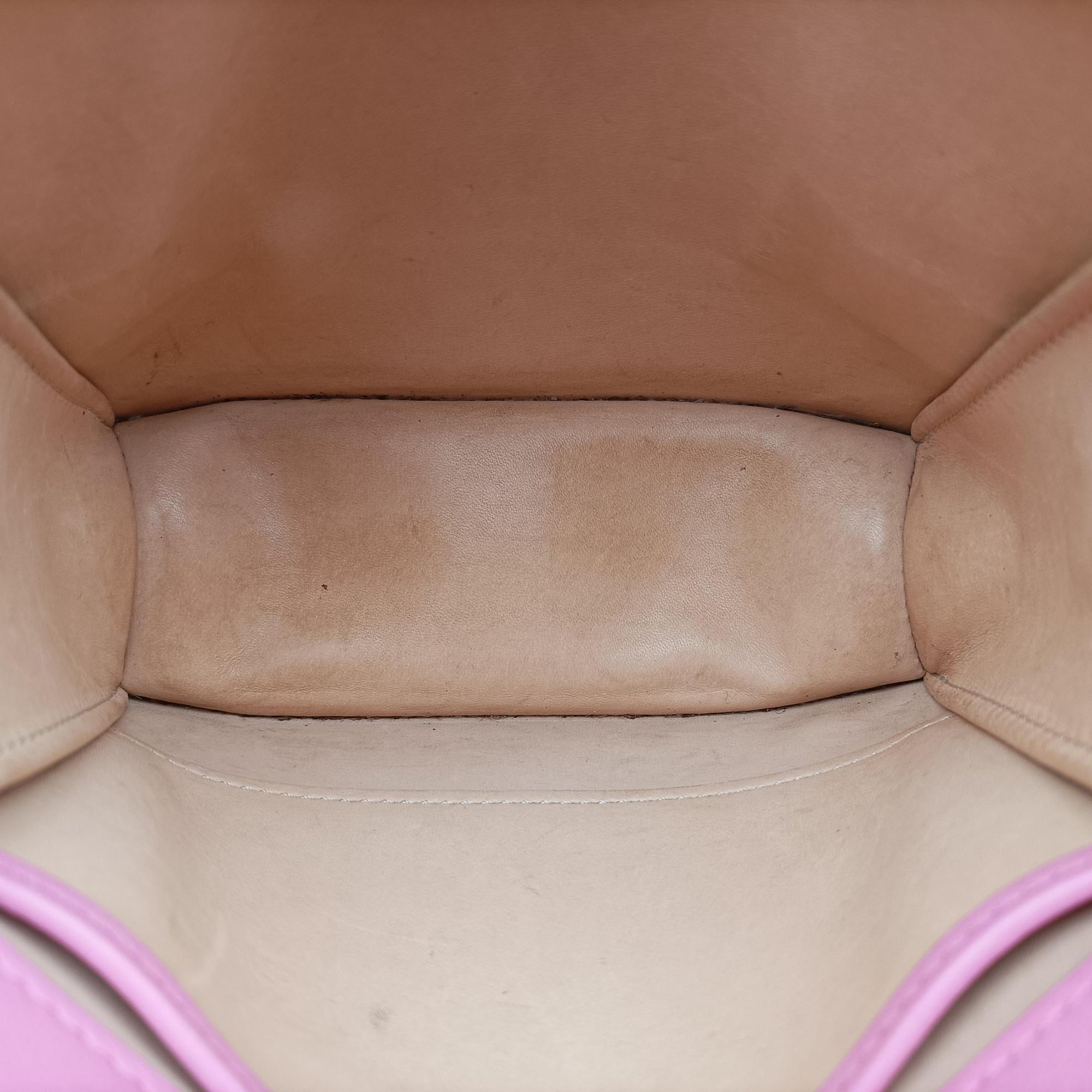Secondhand Delvaux Madame Pink Leather×Sparkle Leather  shoulderbag | stylenewstar