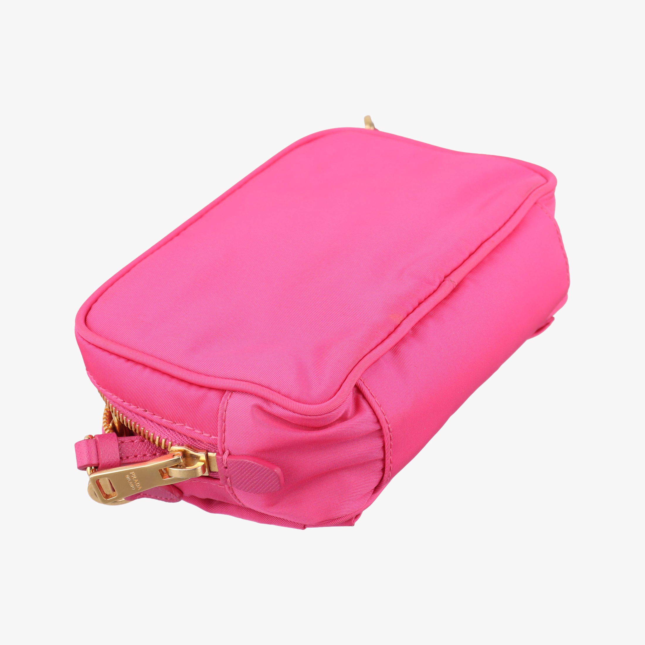 Secondhand Prada Fiocco Tessuto Ribbon Rose nylon 1NF727 shoulderbag | stylenewstar