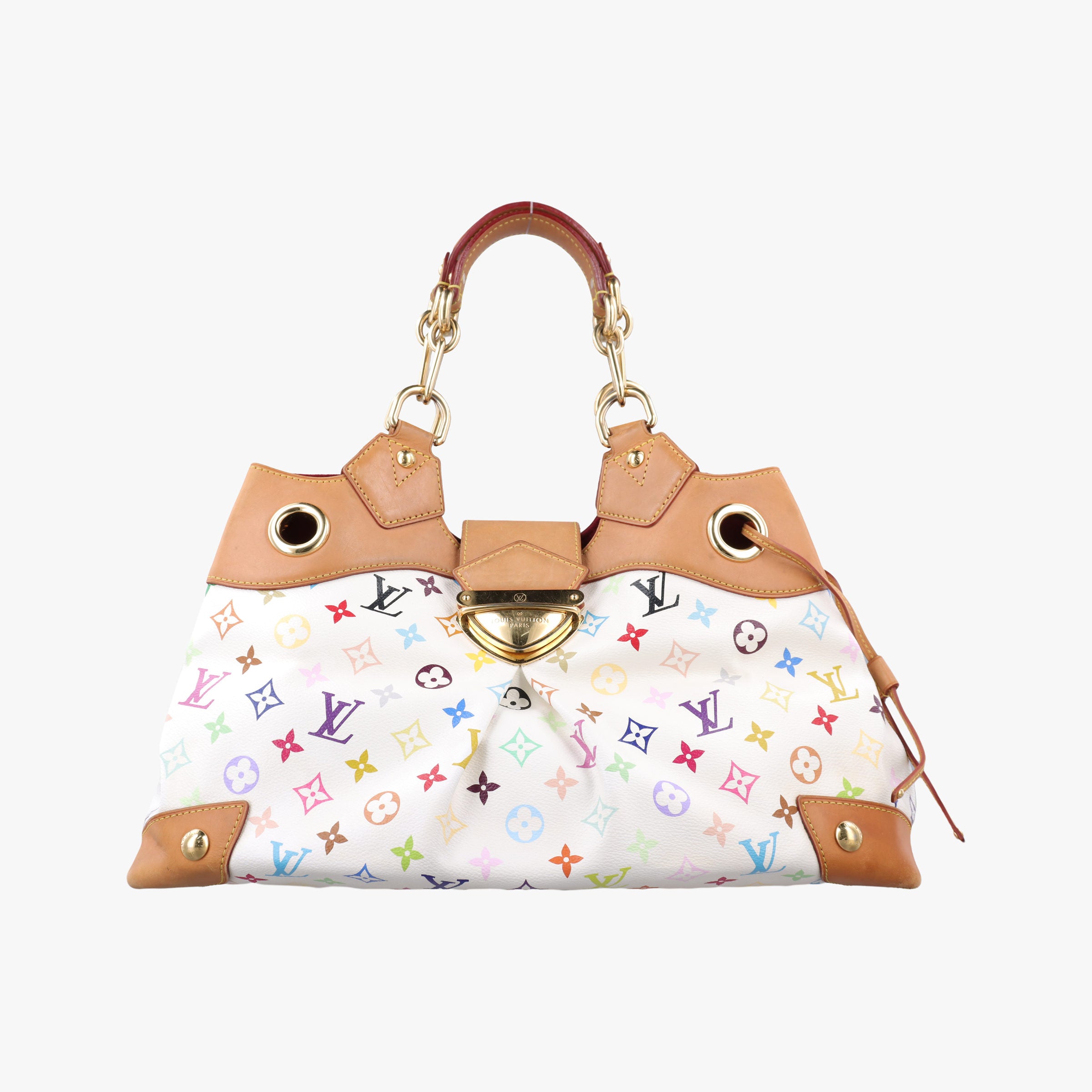Secondhand Louis Vuitton URSULA white Monogram Multicolor M40123 handbag | stylenewstar