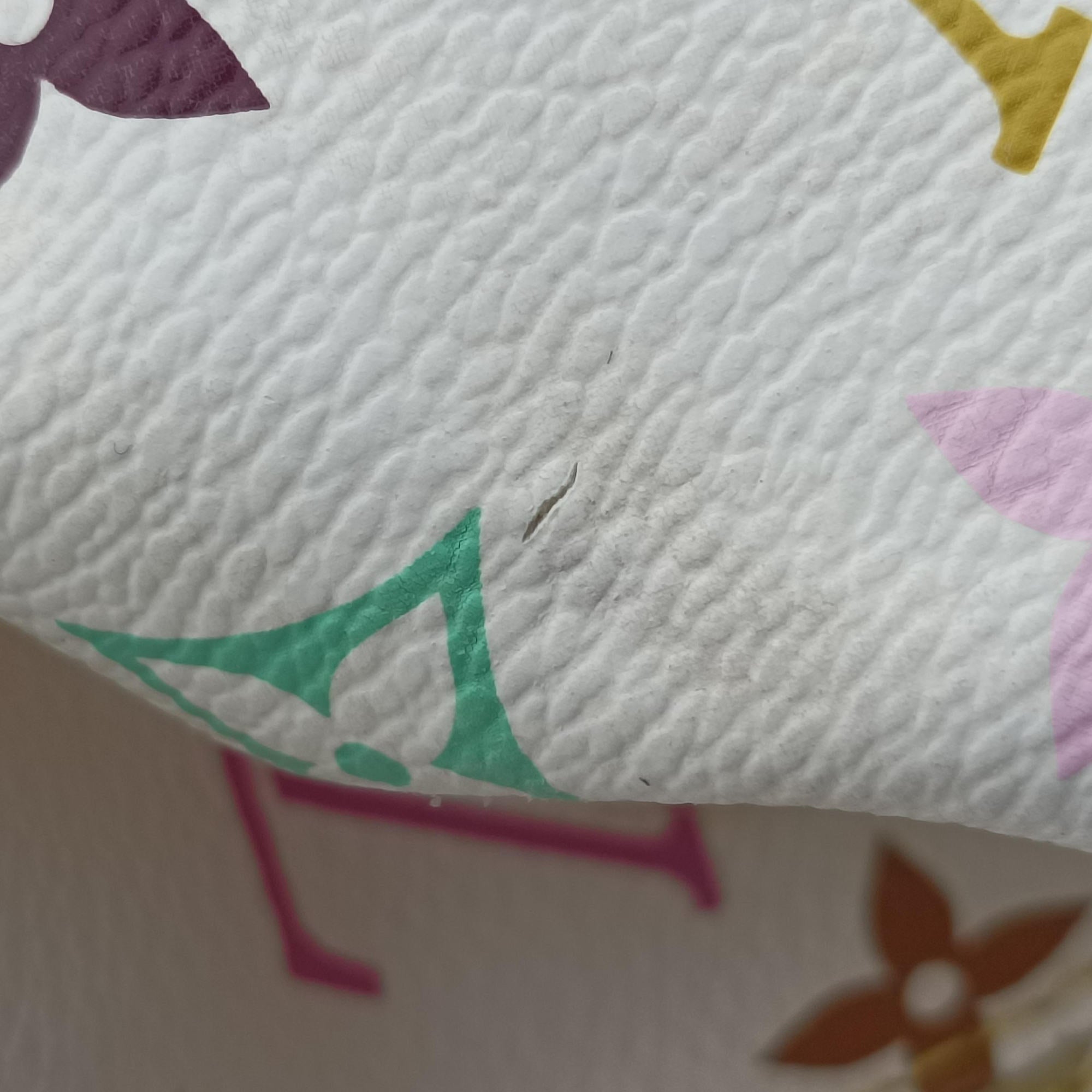 Secondhand Louis Vuitton URSULA white Monogram Multicolor M40123 handbag | stylenewstar