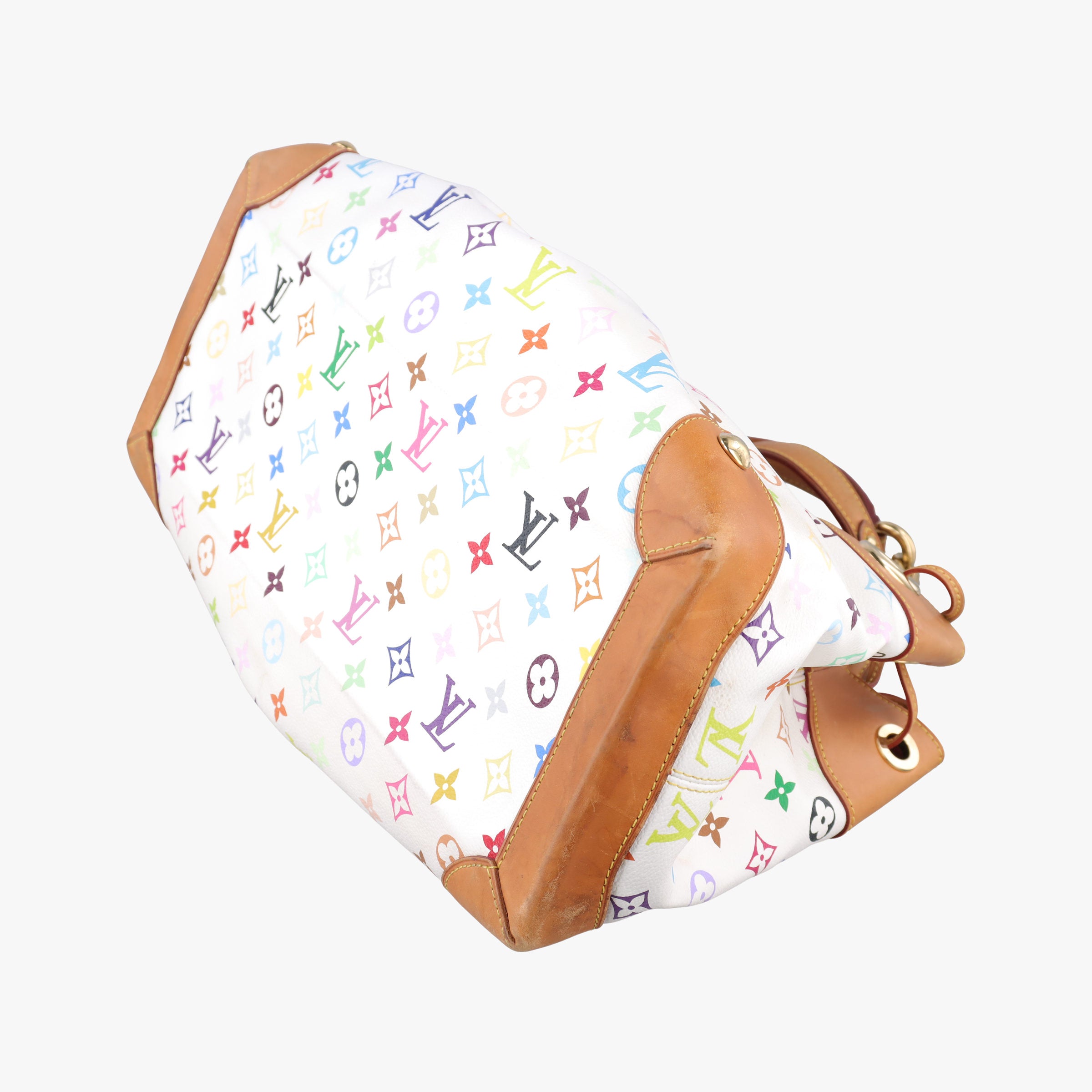 Secondhand Louis Vuitton URSULA white Monogram Multicolor M40123 handbag | stylenewstar