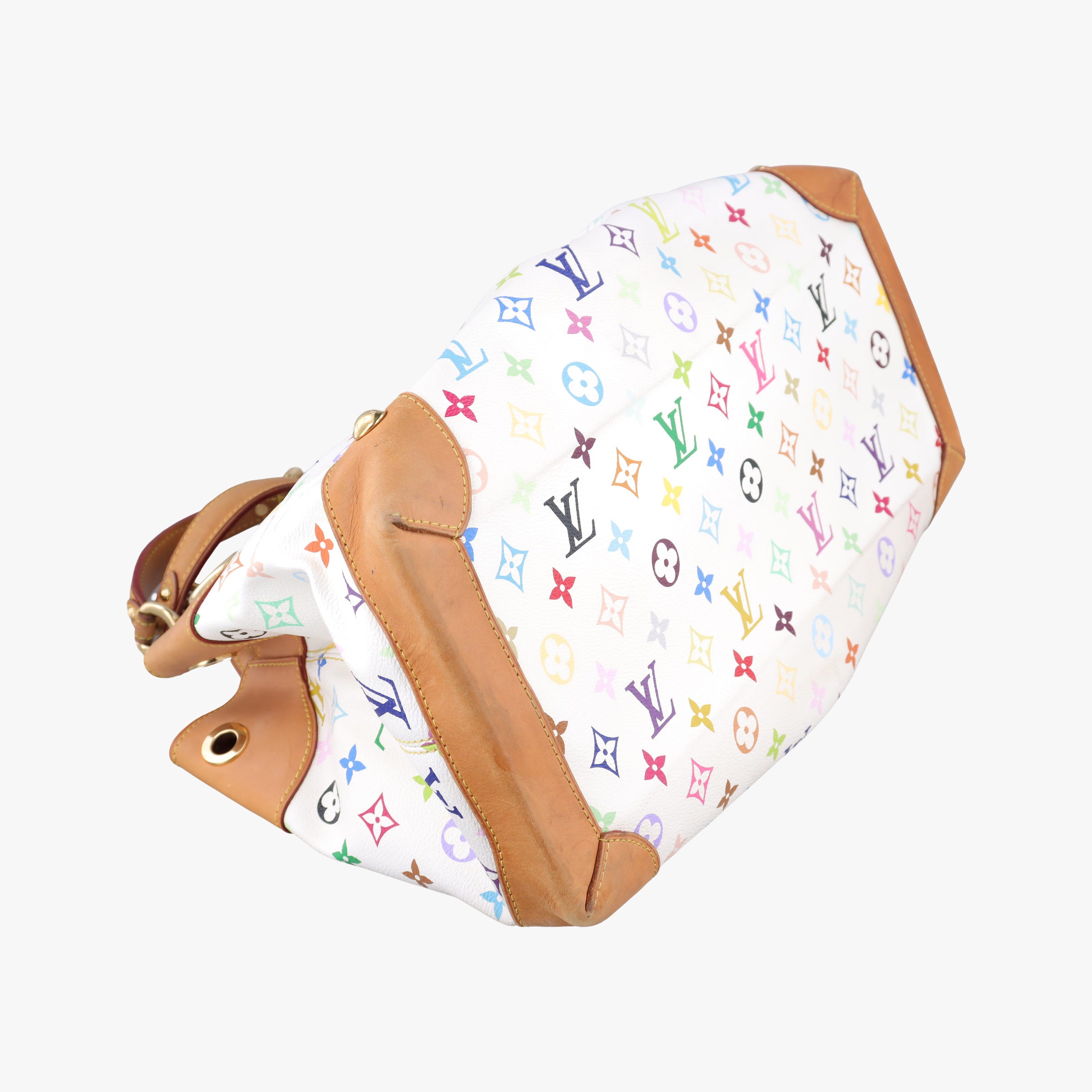 Secondhand Louis Vuitton URSULA white Monogram Multicolor M40123 handbag | stylenewstar