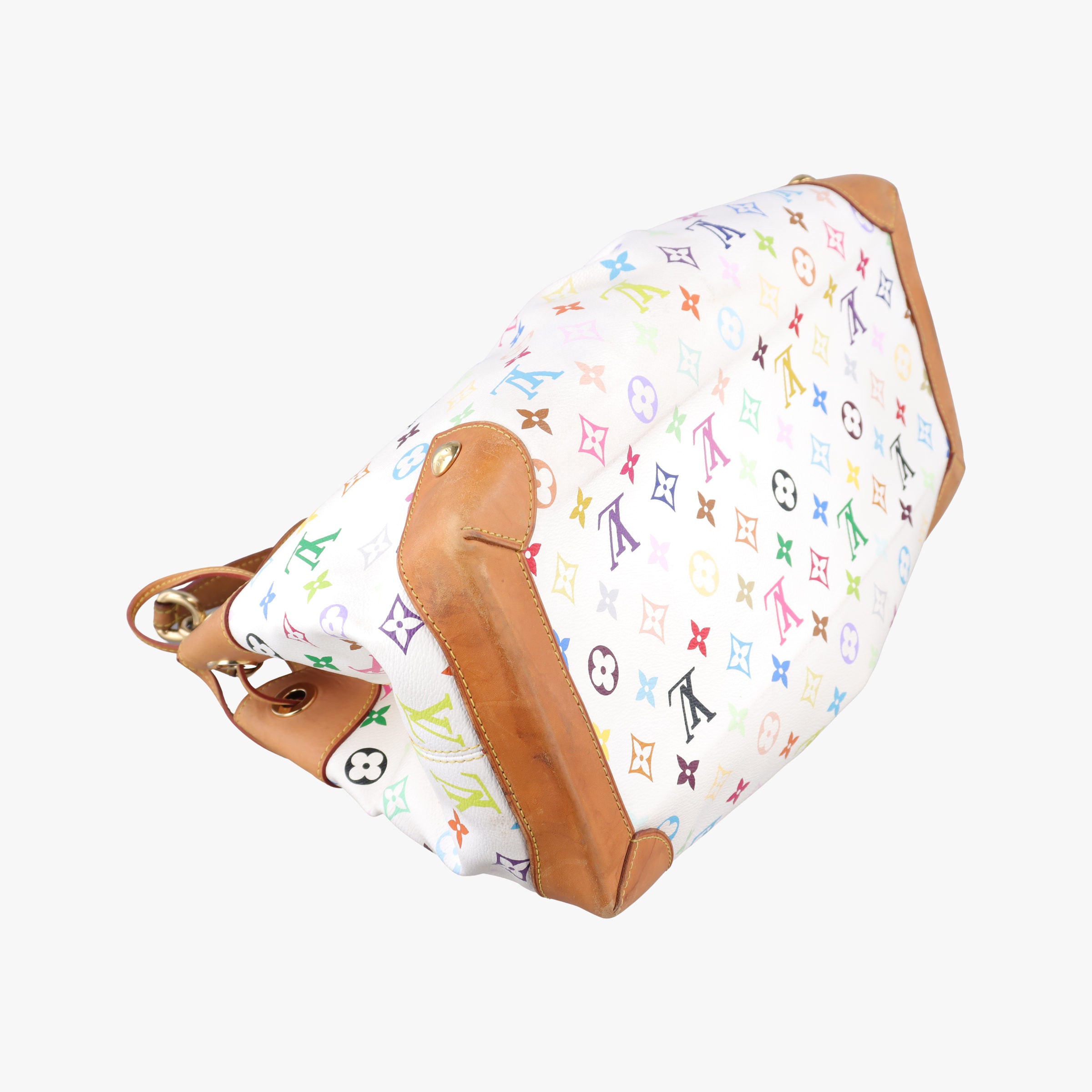 Secondhand Louis Vuitton URSULA white Monogram Multicolor M40123 handbag | stylenewstar