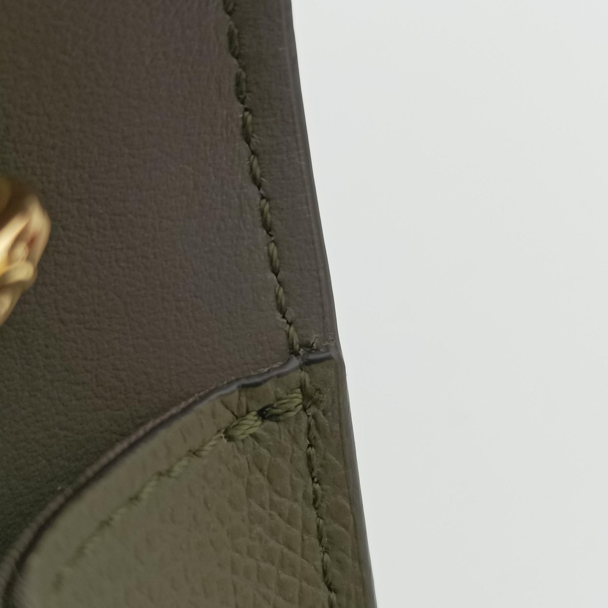 Vintage Fendi F is Green Leather 8BM005 shoulderbag | stylenewstar