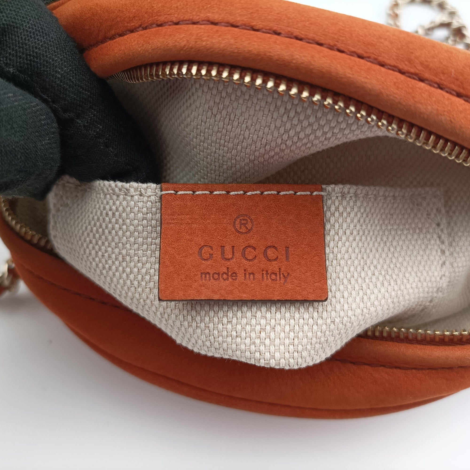 Secondhand Gucci Soho Orange Suede 353965 shoulderbag | stylenewstar