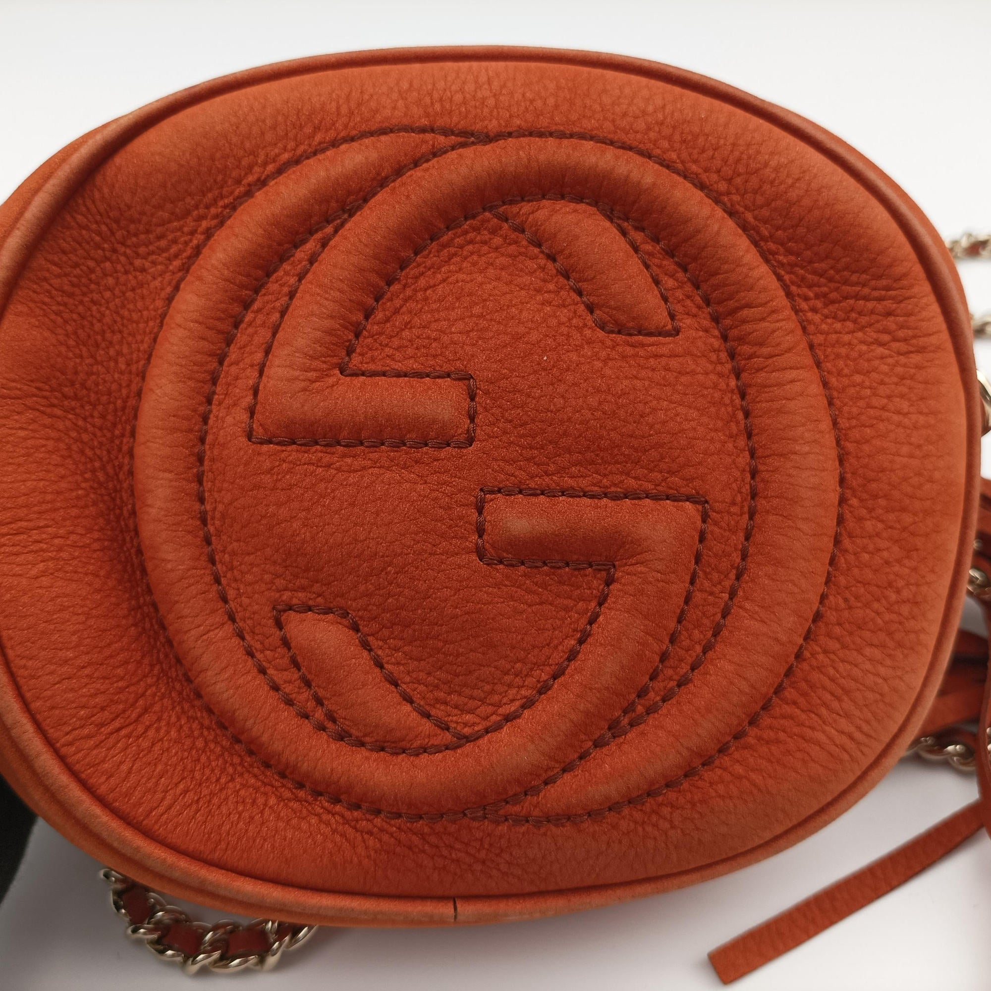 Secondhand Gucci Soho Orange Suede 353965 shoulderbag | stylenewstar