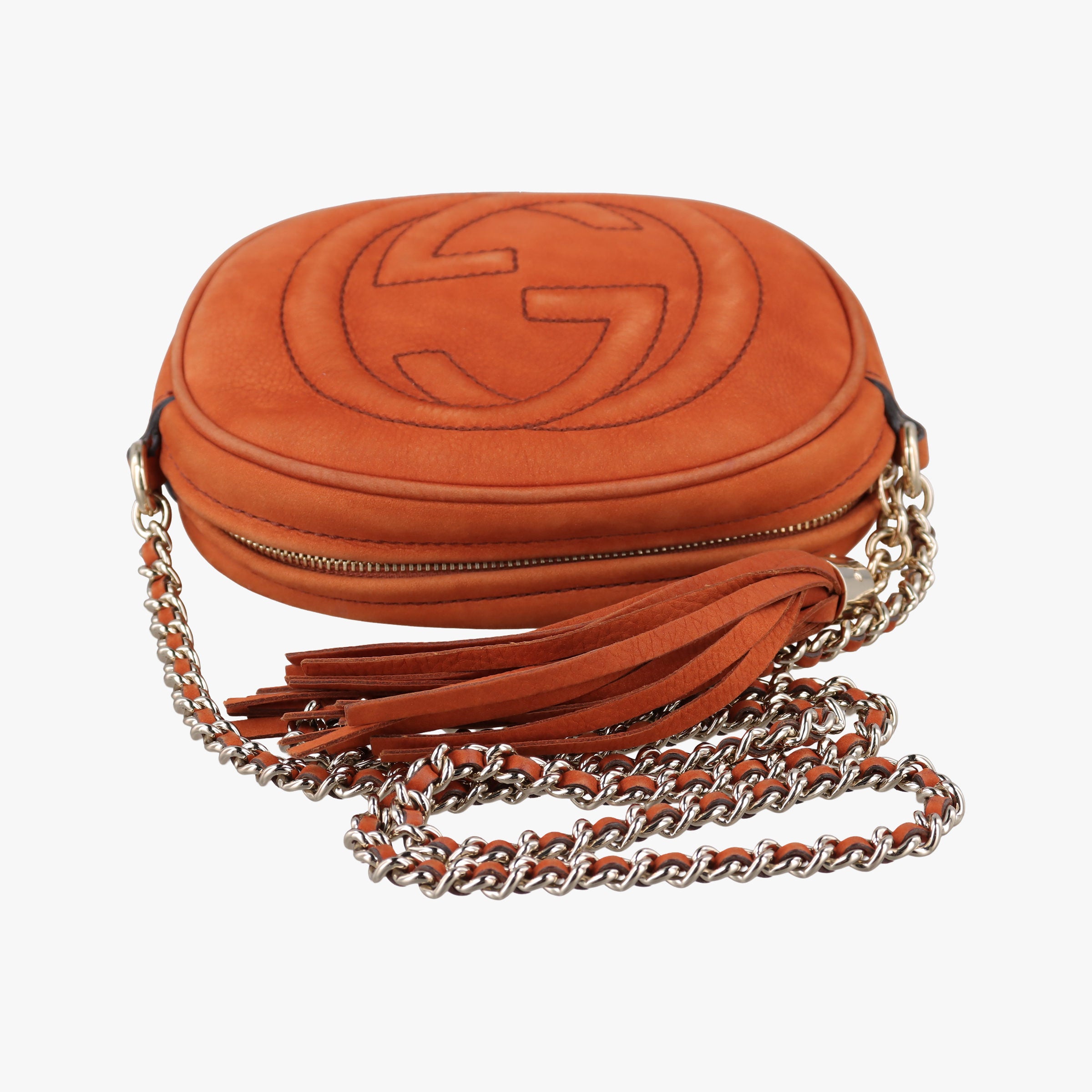Secondhand Gucci Soho Orange Suede 353965 shoulderbag | stylenewstar