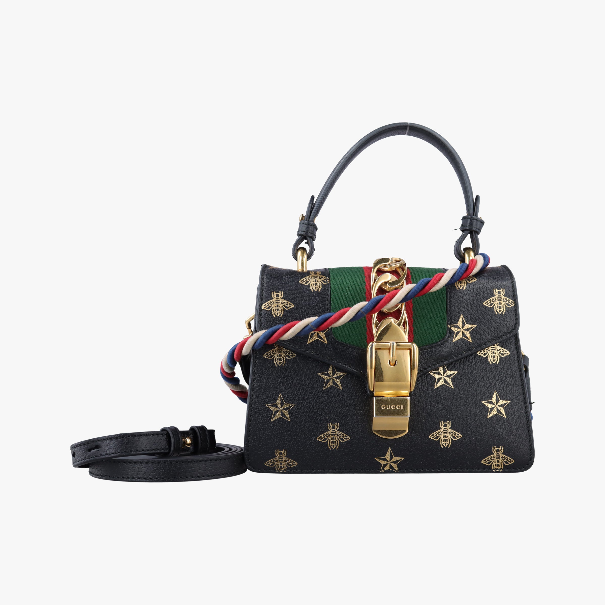 Secondhand Gucci Sylvie Black Leather 470270 shoulderbag | stylenewstar