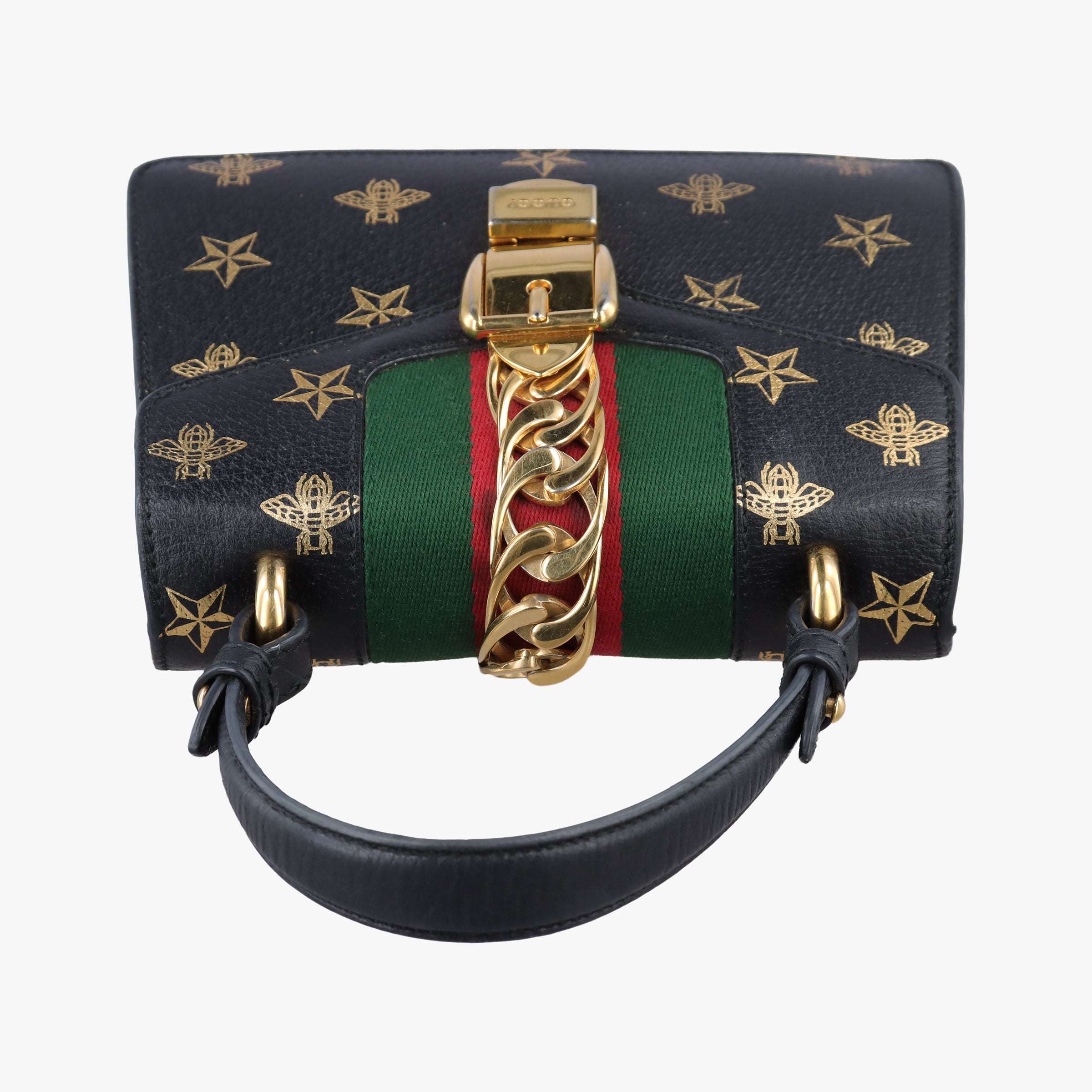 Secondhand Gucci Sylvie Black Leather 470270 shoulderbag | stylenewstar