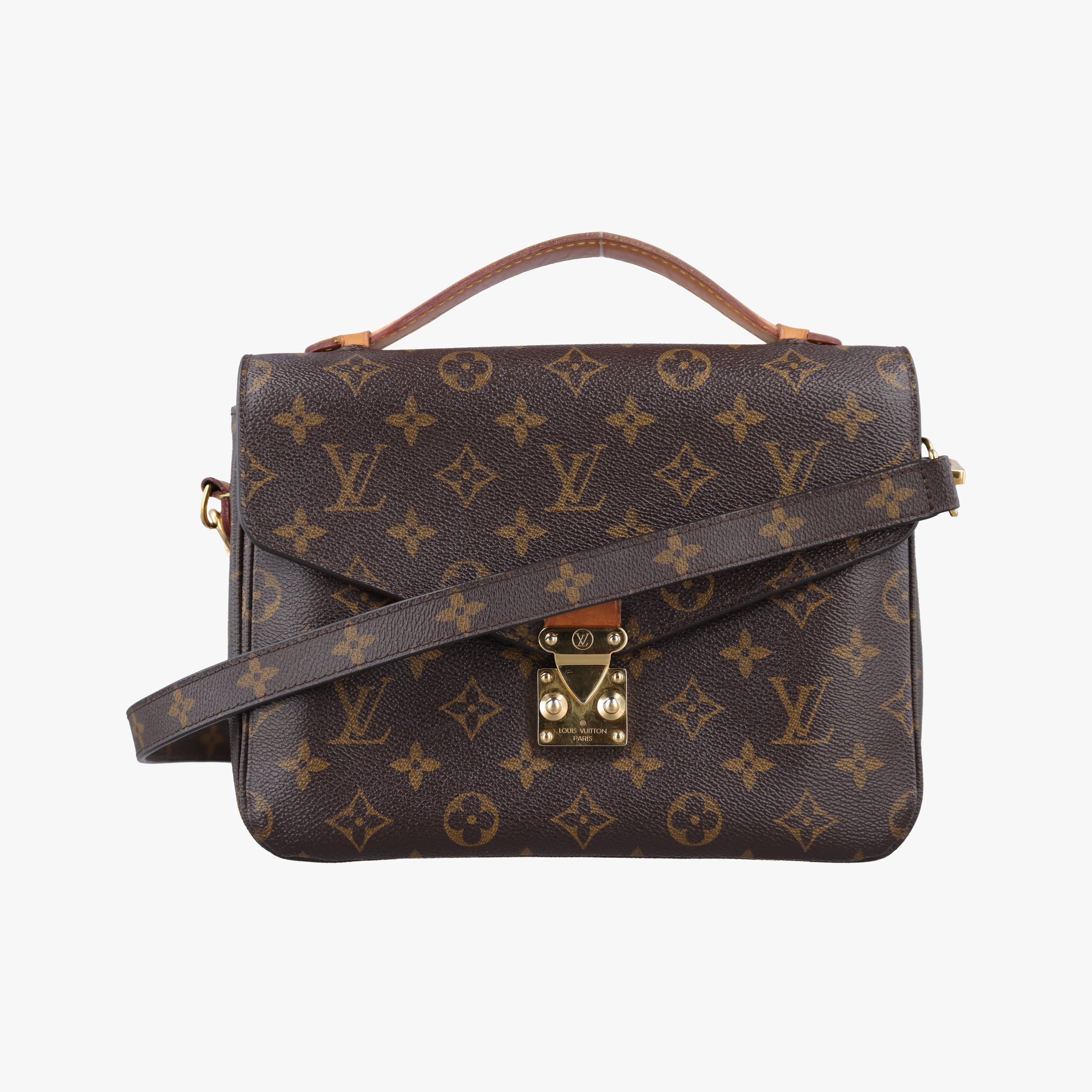 Pre-owned Louis Vuitton Pochette Metis MM Brown Monogram Canvas M44875 shoulderbag | stylenewstar