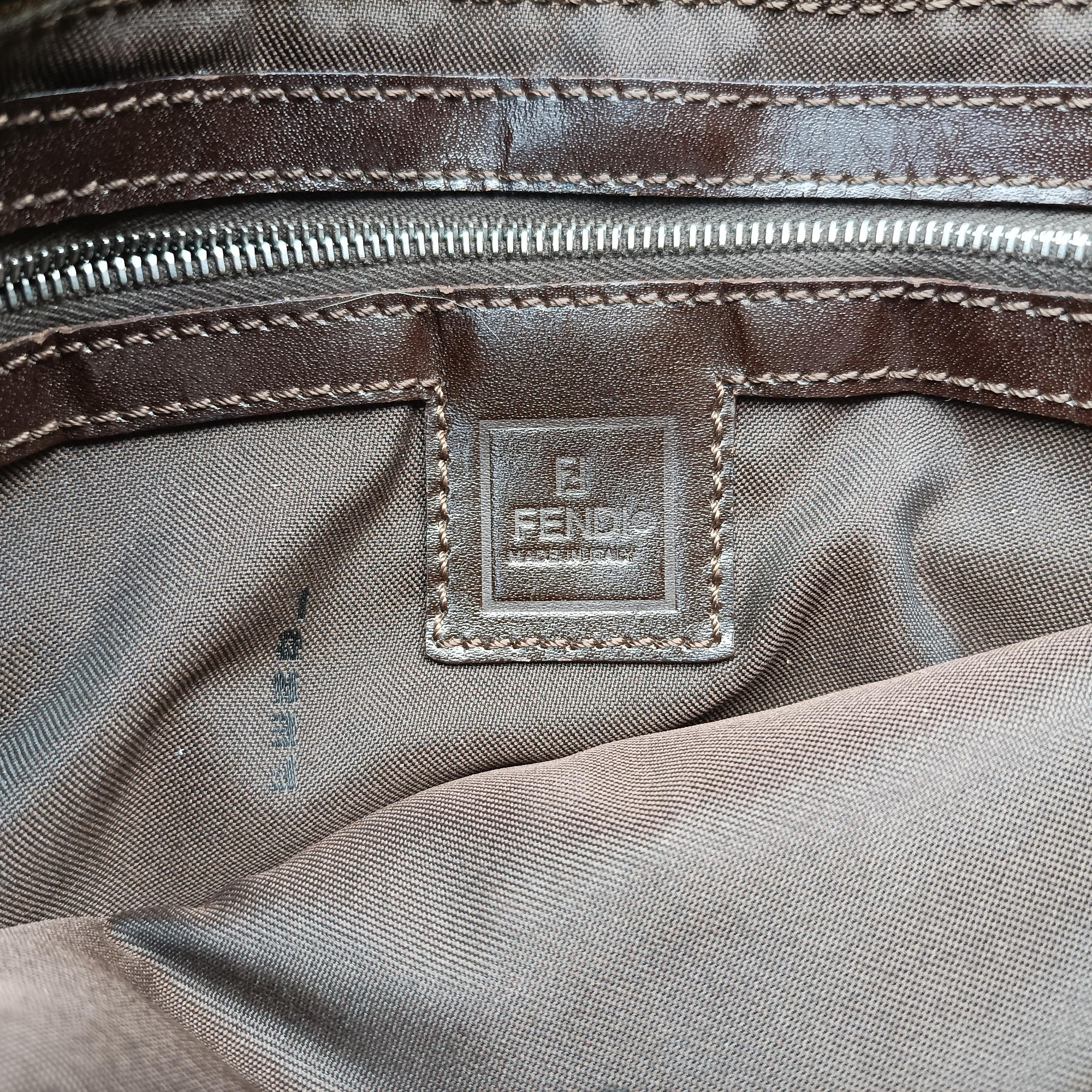 Pre-owned Fendi Baguette Brown canvas×leather  shoulderbag | stylenewstar