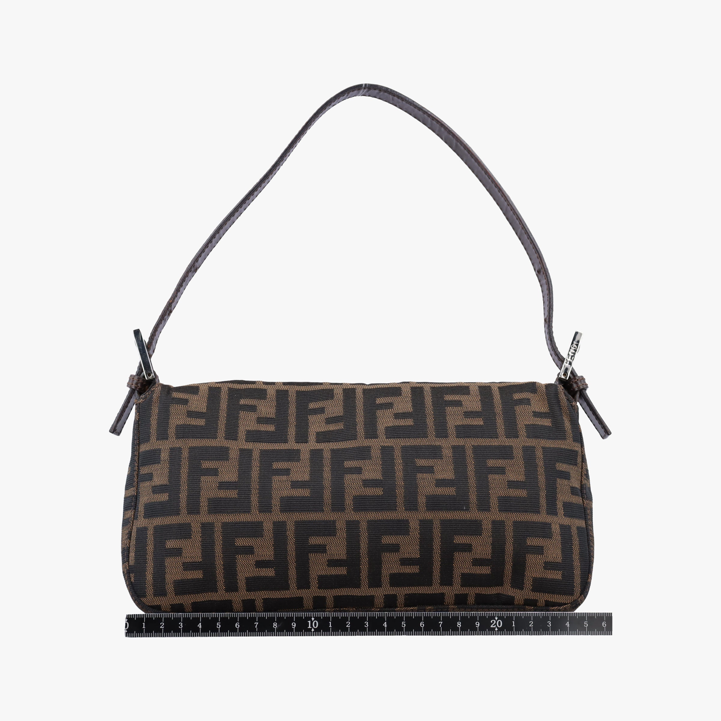 Pre-owned Fendi Baguette Brown canvas×leather  shoulderbag | stylenewstar