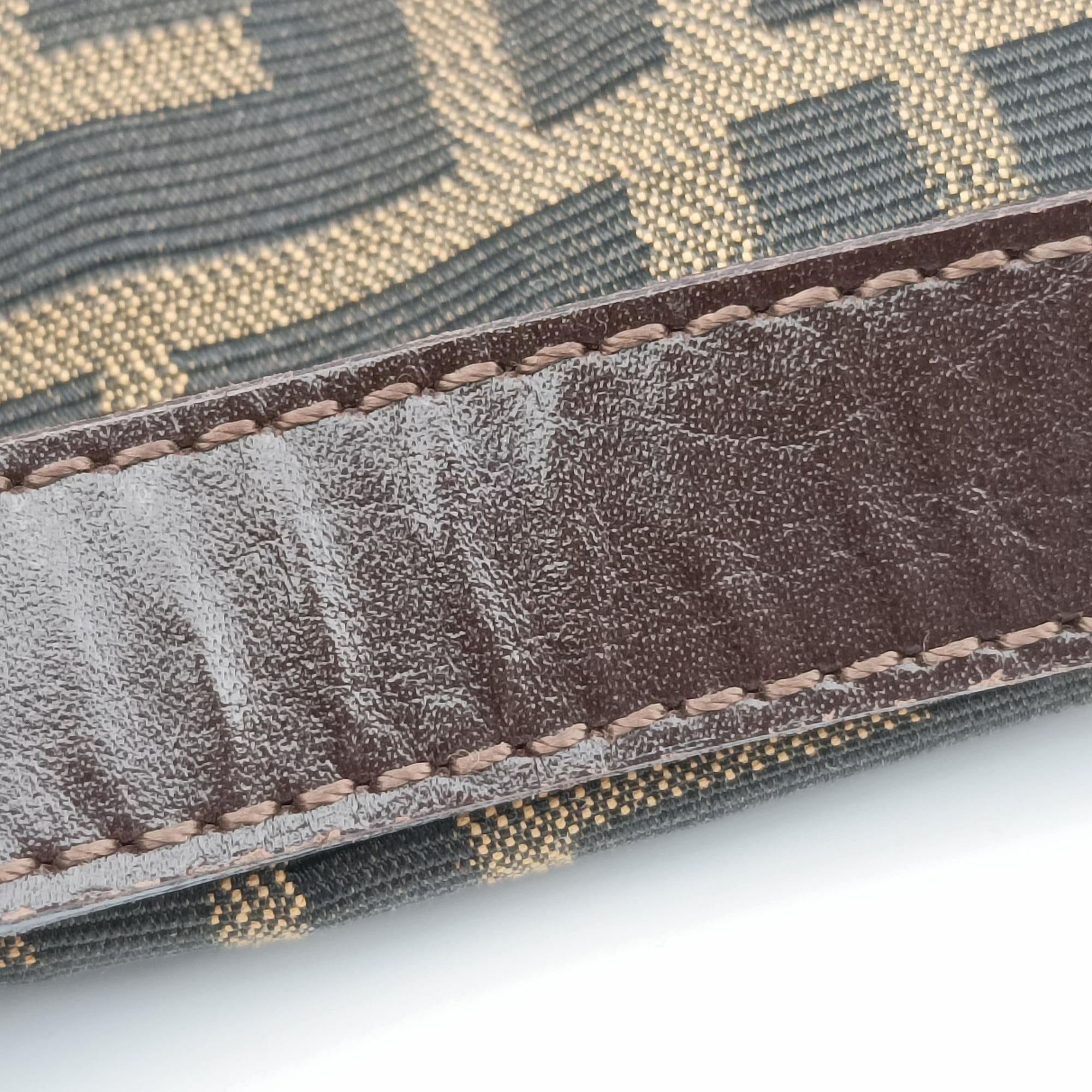 Pre-owned Fendi Baguette Brown canvas×leather  shoulderbag | stylenewstar
