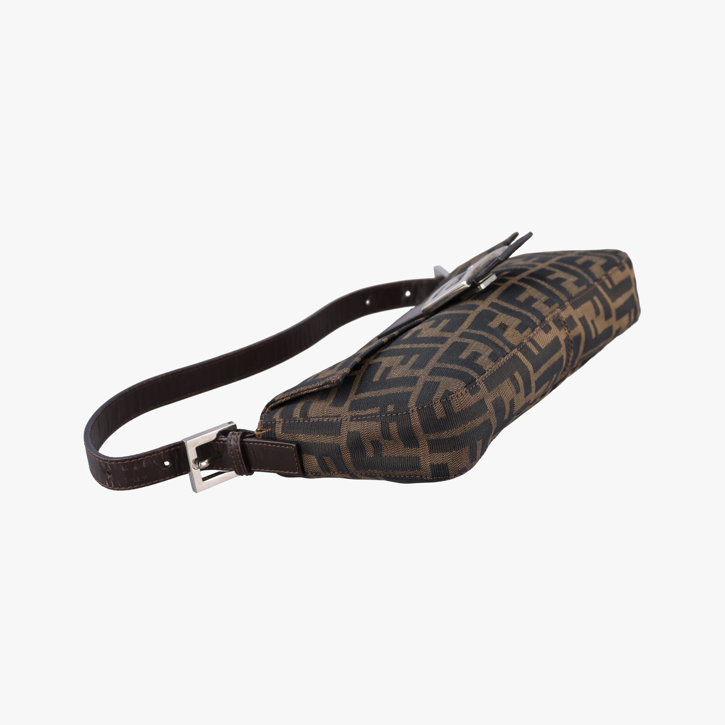 Pre-owned Fendi Baguette Brown canvas×leather  shoulderbag | stylenewstar