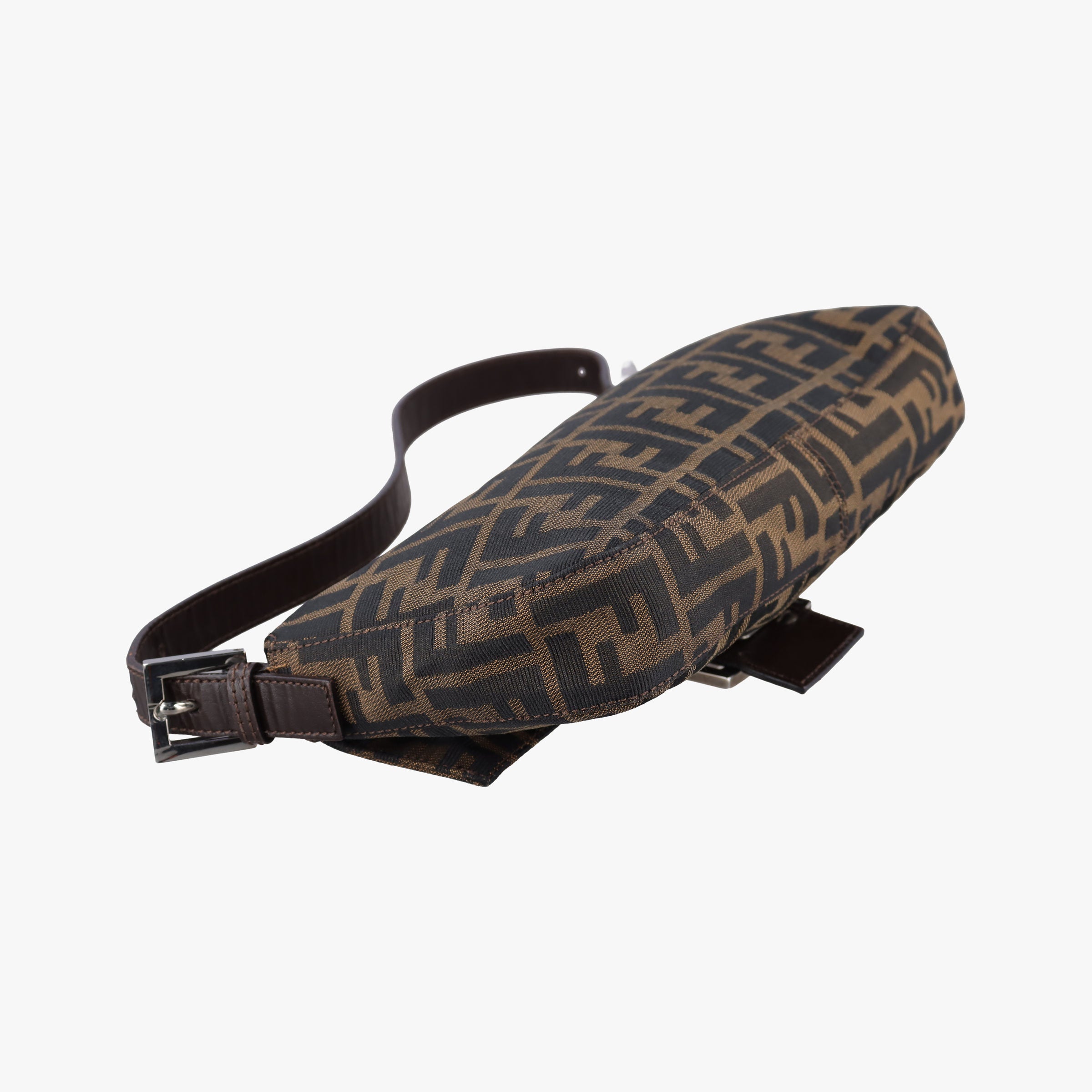 Pre-owned Fendi Baguette Brown canvas×leather  shoulderbag | stylenewstar