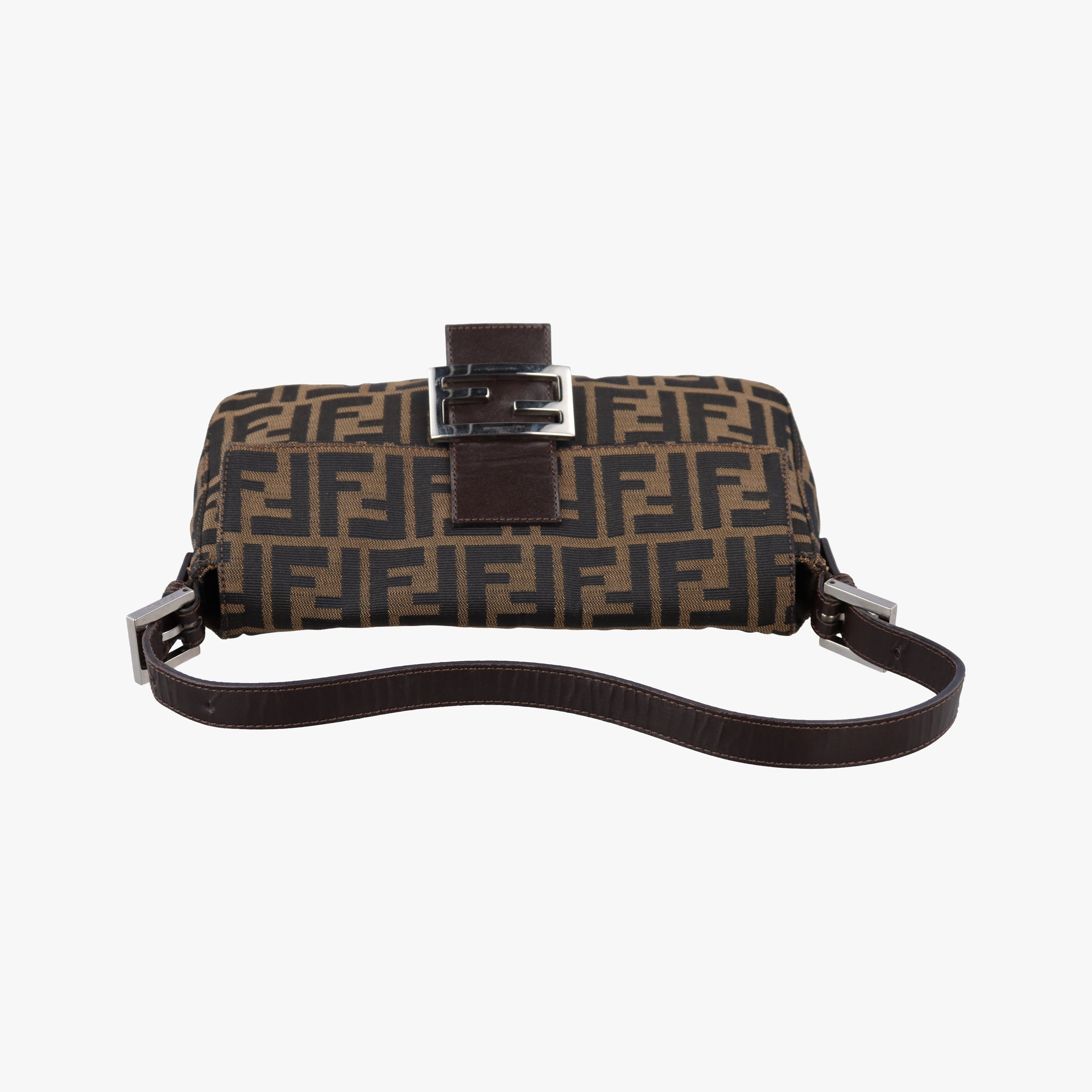 Pre-owned Fendi Baguette Brown canvas×leather  shoulderbag | stylenewstar