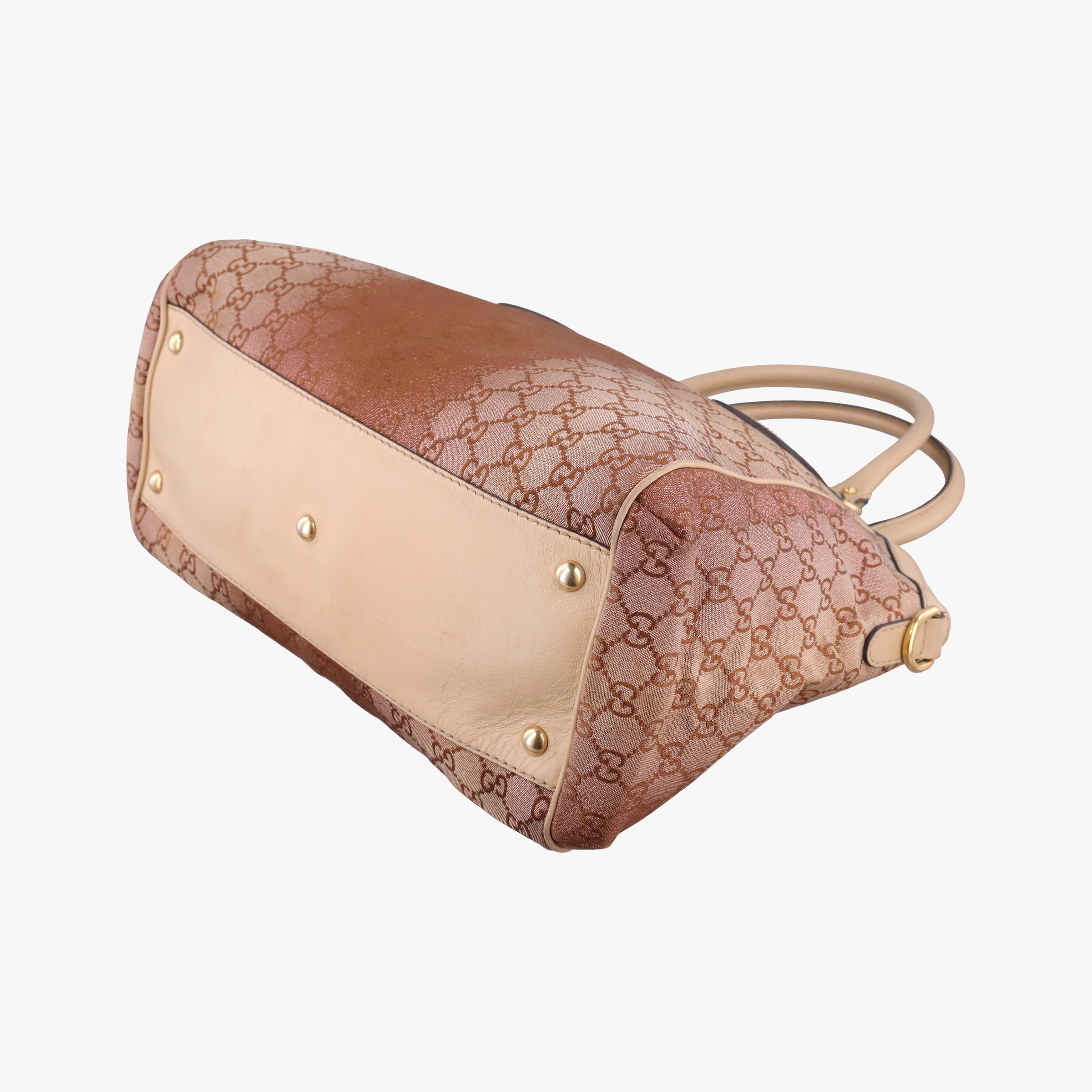 Vintage Gucci Scarlett Beige × Brownish Red canvas×leather 282299 handbag | stylenewstar
