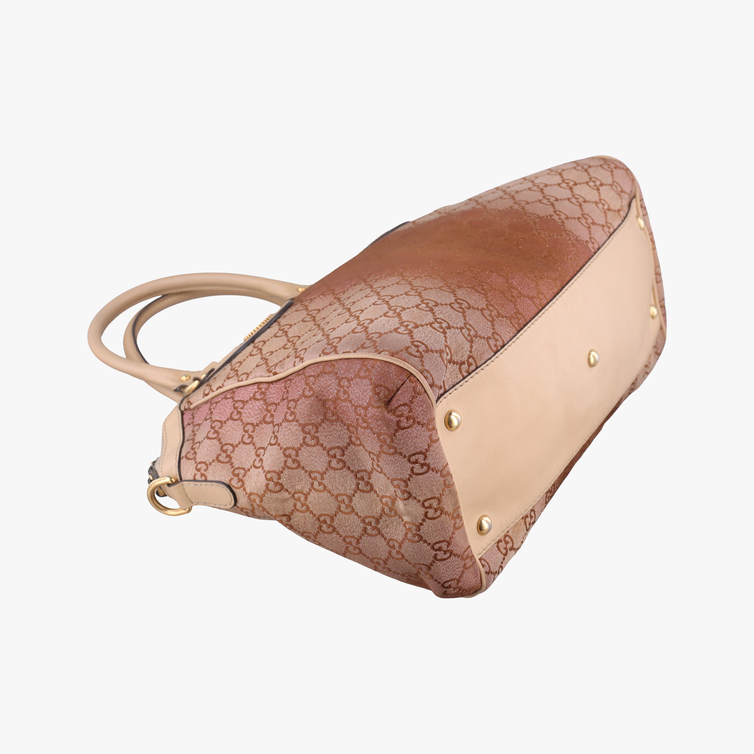 Vintage Gucci Scarlett Beige × Brownish Red canvas×leather 282299 handbag | stylenewstar