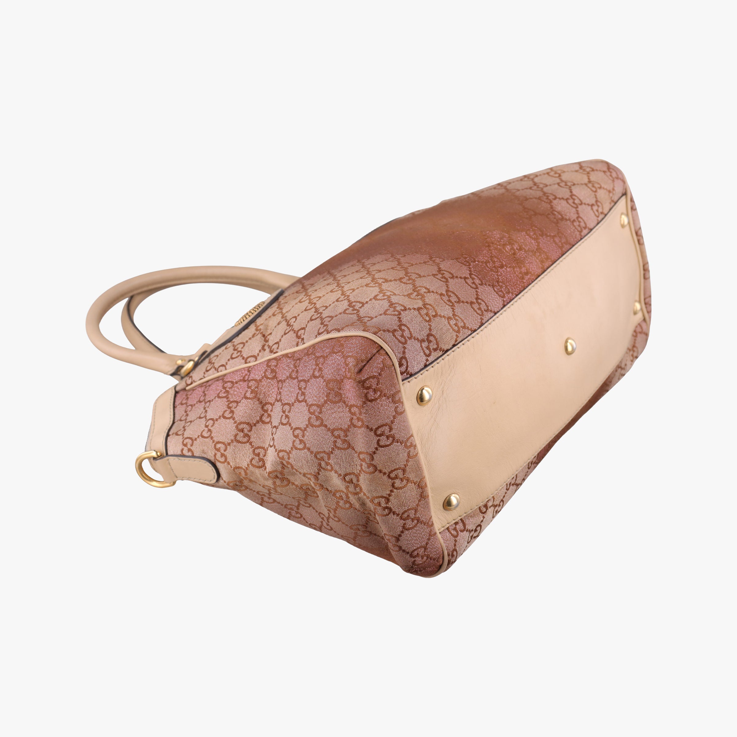 Vintage Gucci Scarlett Beige × Brownish Red canvas×leather 282299 handbag | stylenewstar