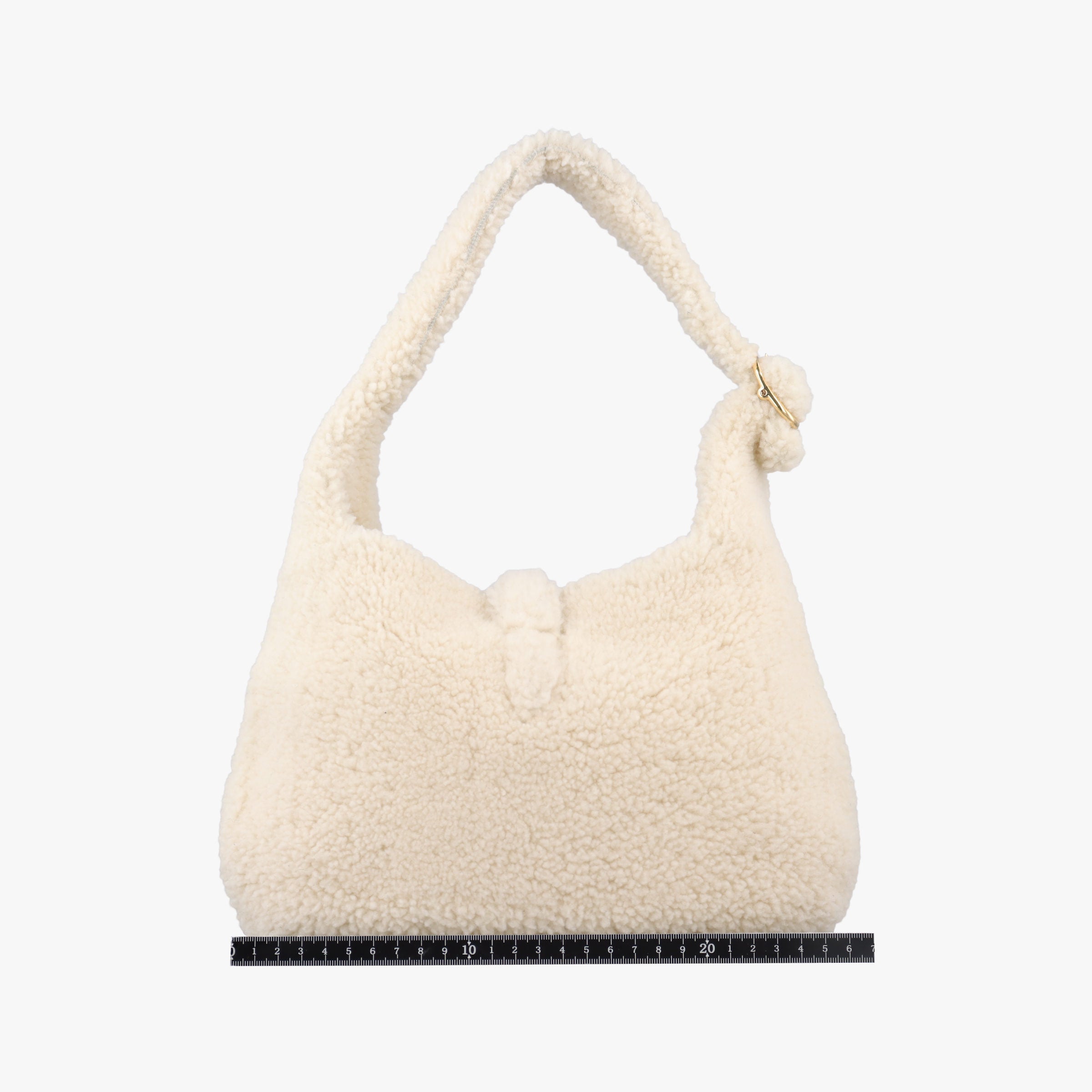 Pre-owned Gucci JACKIE 1961 Beige Fur 636709 shoulderbag | stylenewstar