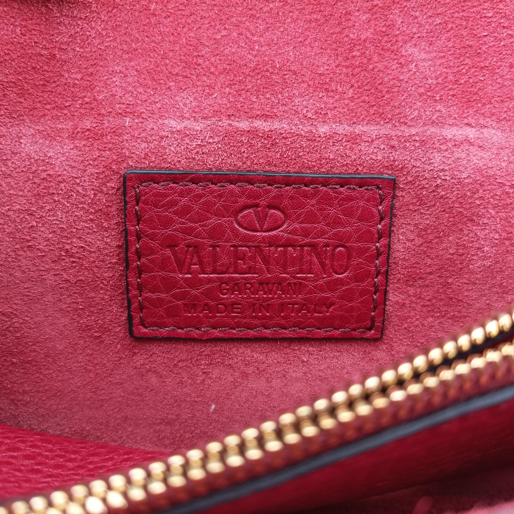 Vintage Valentino Griffin Fringe Red Leather  handbag | stylenewstar