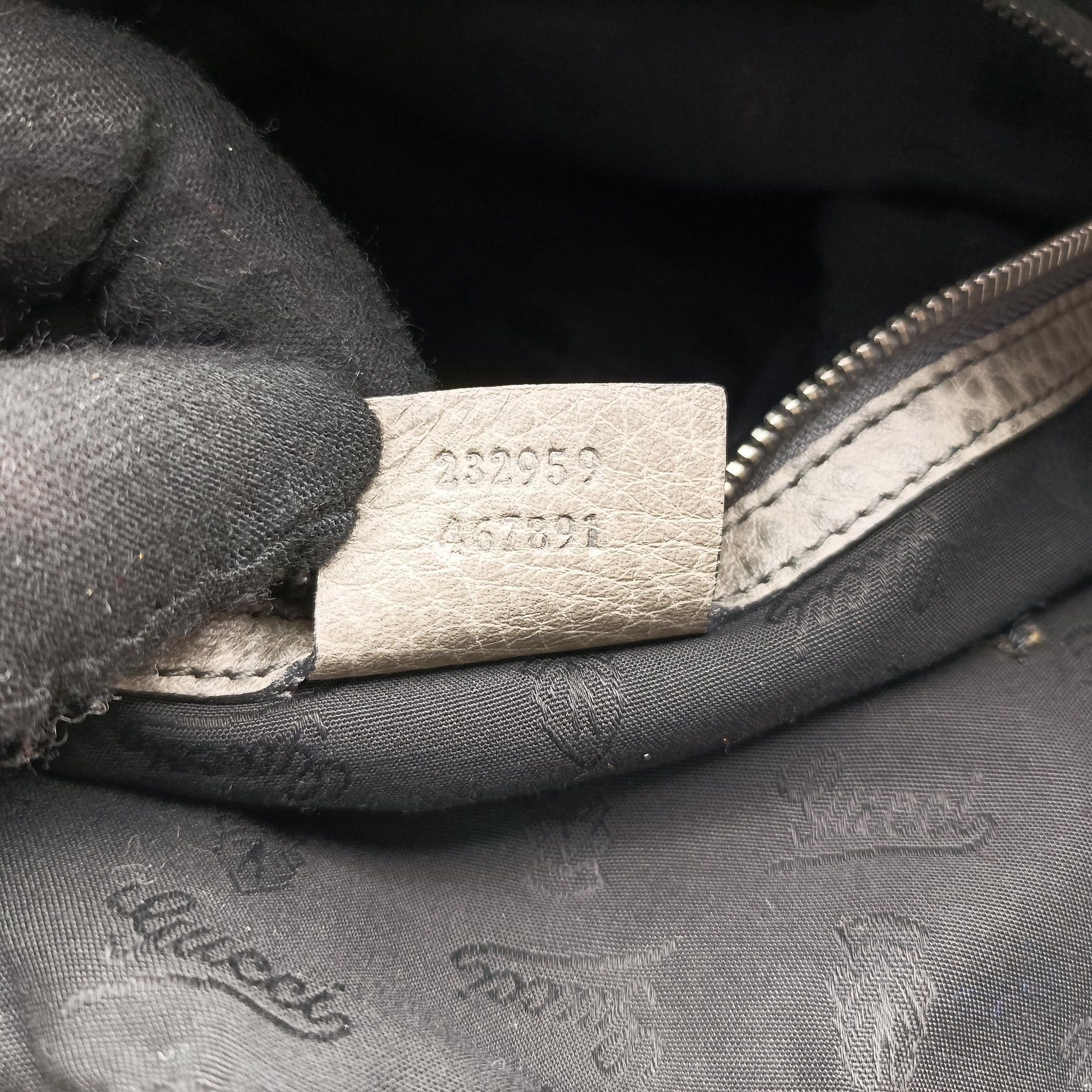 Pre-owned Gucci Bamboo Bar Grey Leather 232959 handbag | stylenewstar