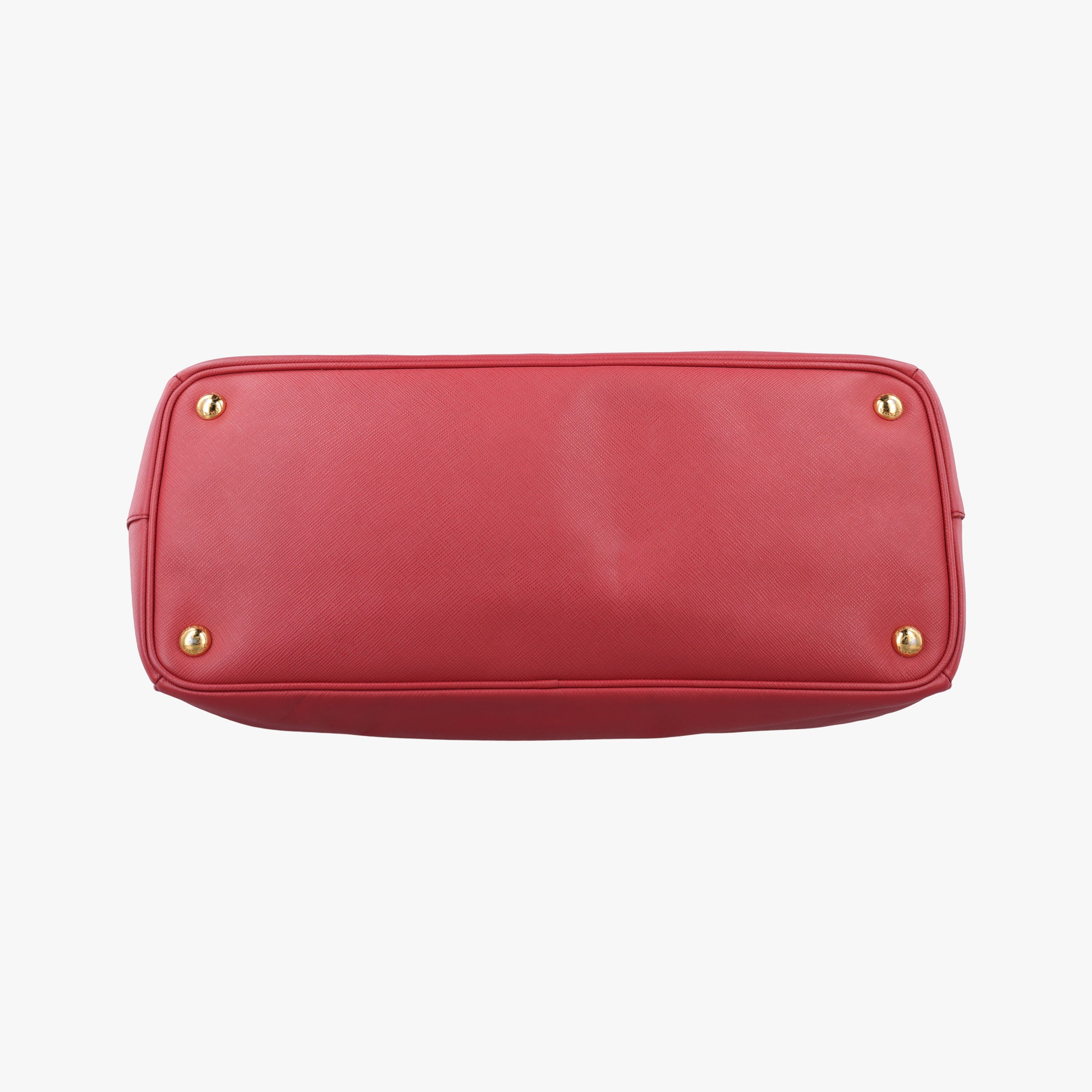 Pre-owned Prada Galleria Red SAFFIANO Leather BN1786 handbag | stylenewstar