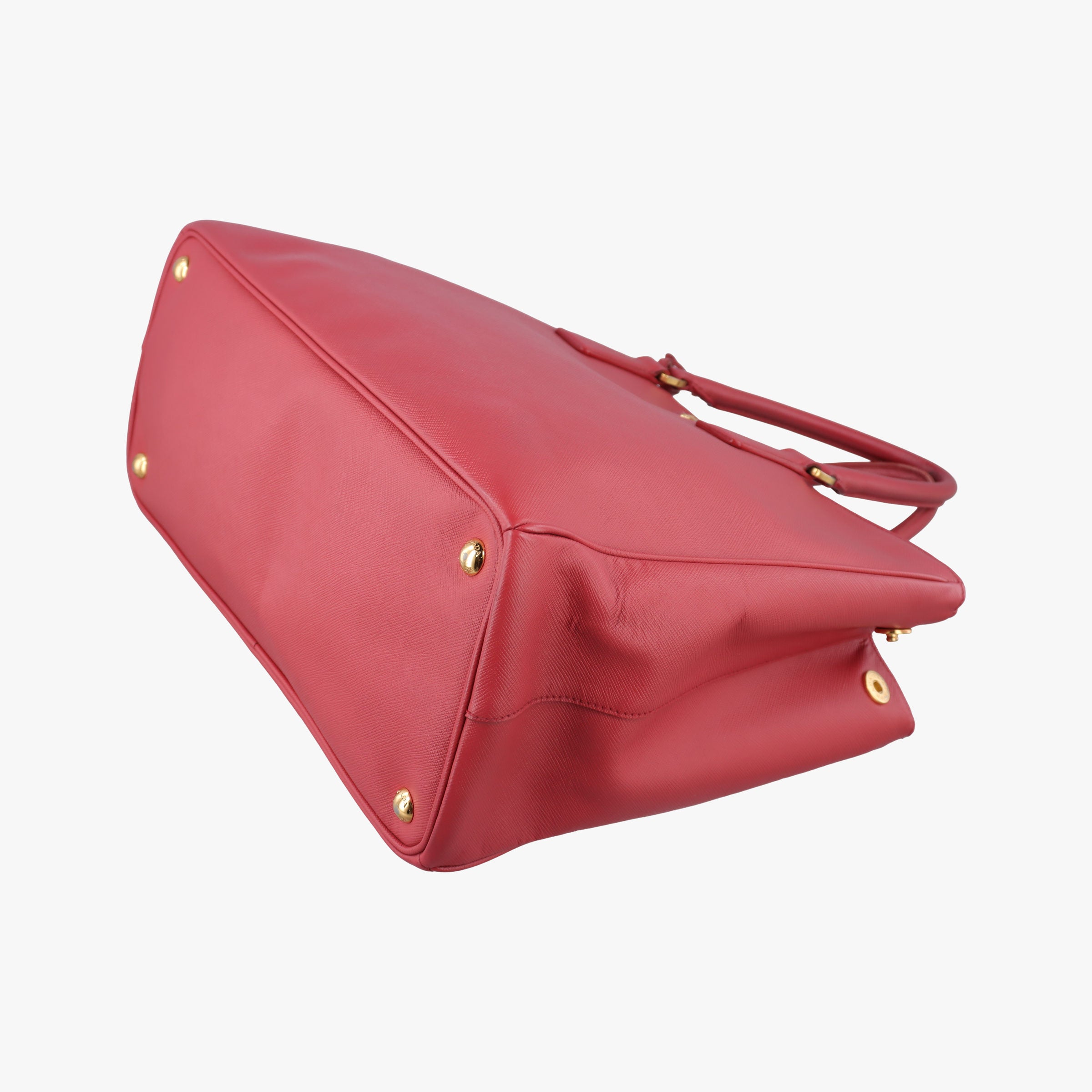 Pre-owned Prada Galleria Red SAFFIANO Leather BN1786 handbag | stylenewstar