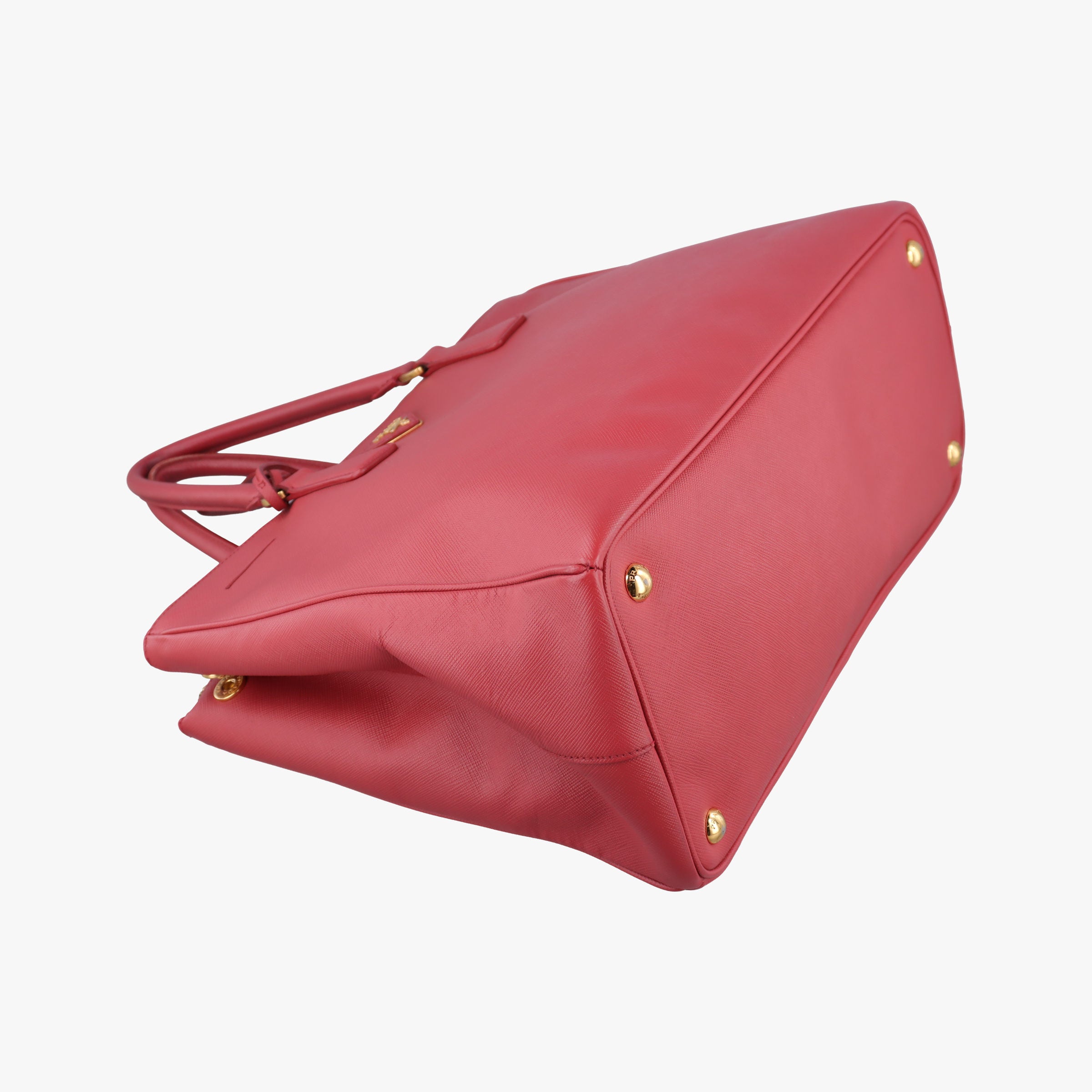 Pre-owned Prada Galleria Red SAFFIANO Leather BN1786 handbag | stylenewstar