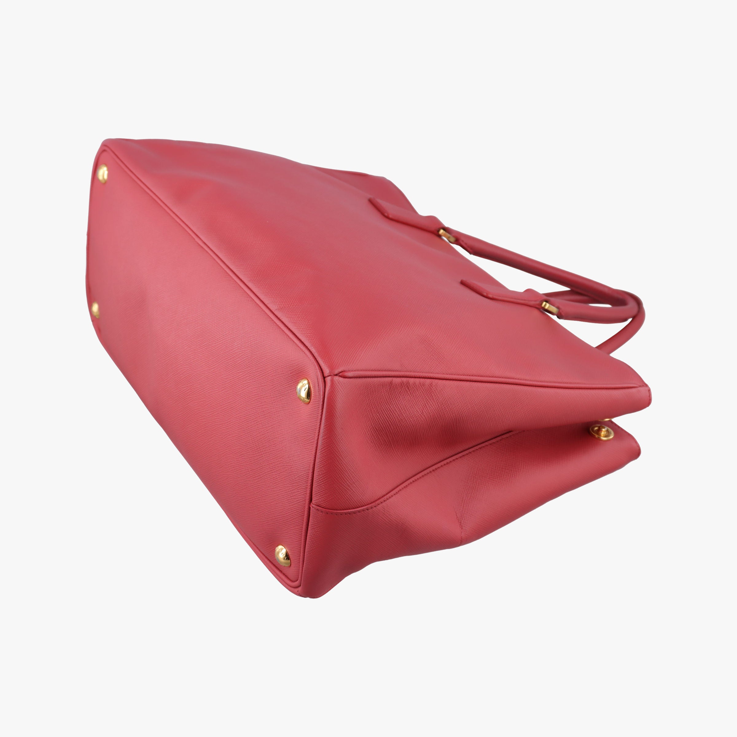 Pre-owned Prada Galleria Red SAFFIANO Leather BN1786 handbag | stylenewstar