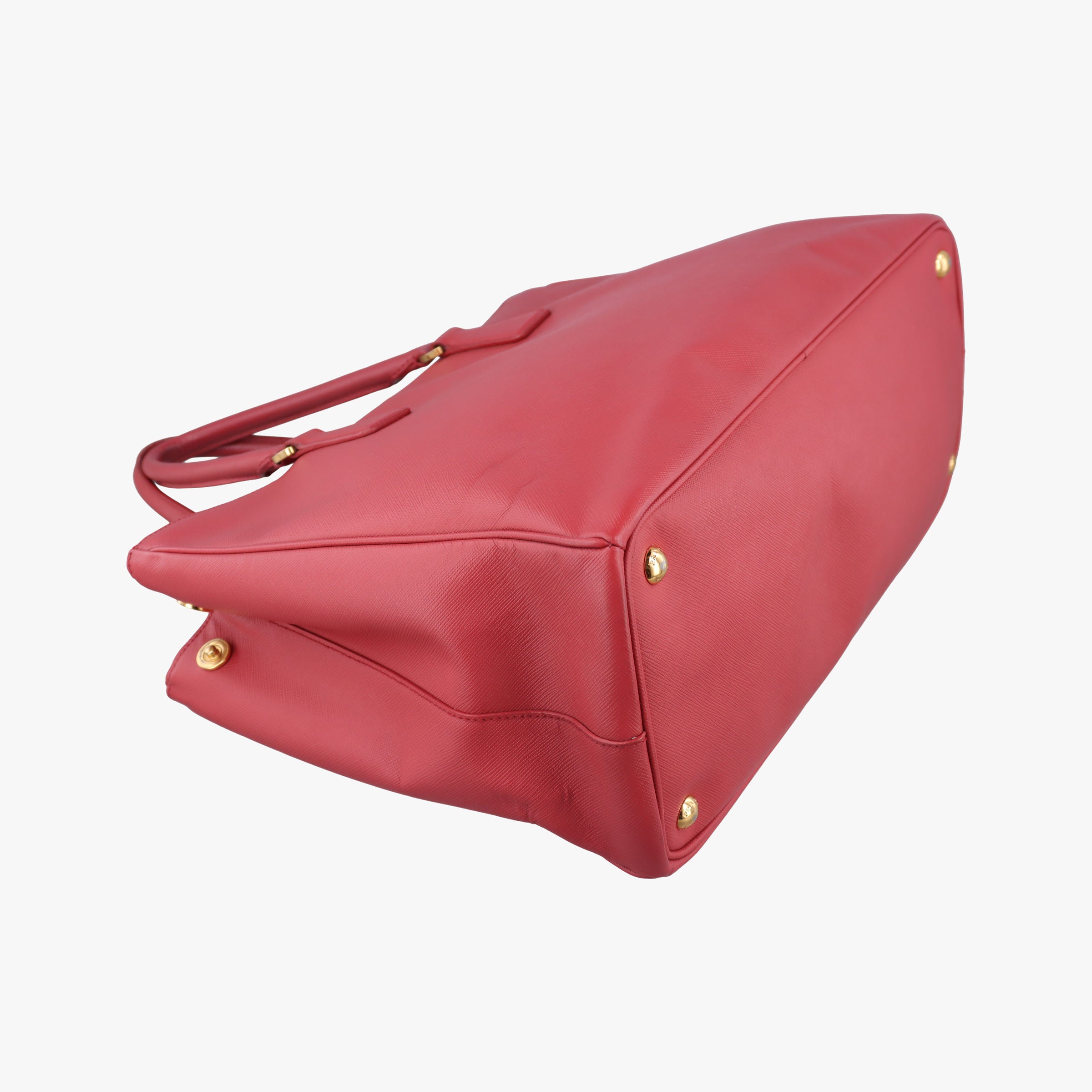 Pre-owned Prada Galleria Red SAFFIANO Leather BN1786 handbag | stylenewstar